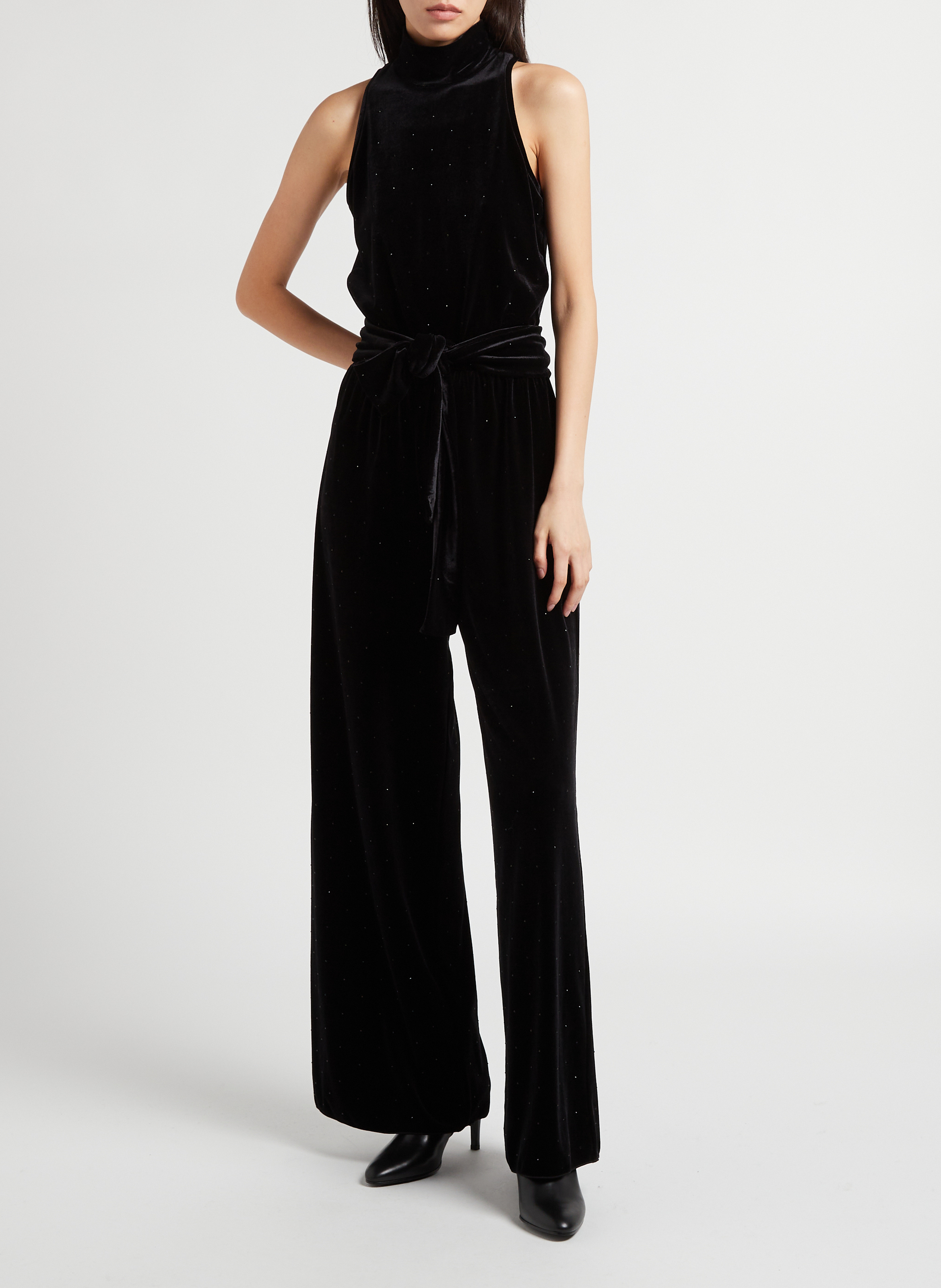Velvet jumpsuit MAX&Co. Black