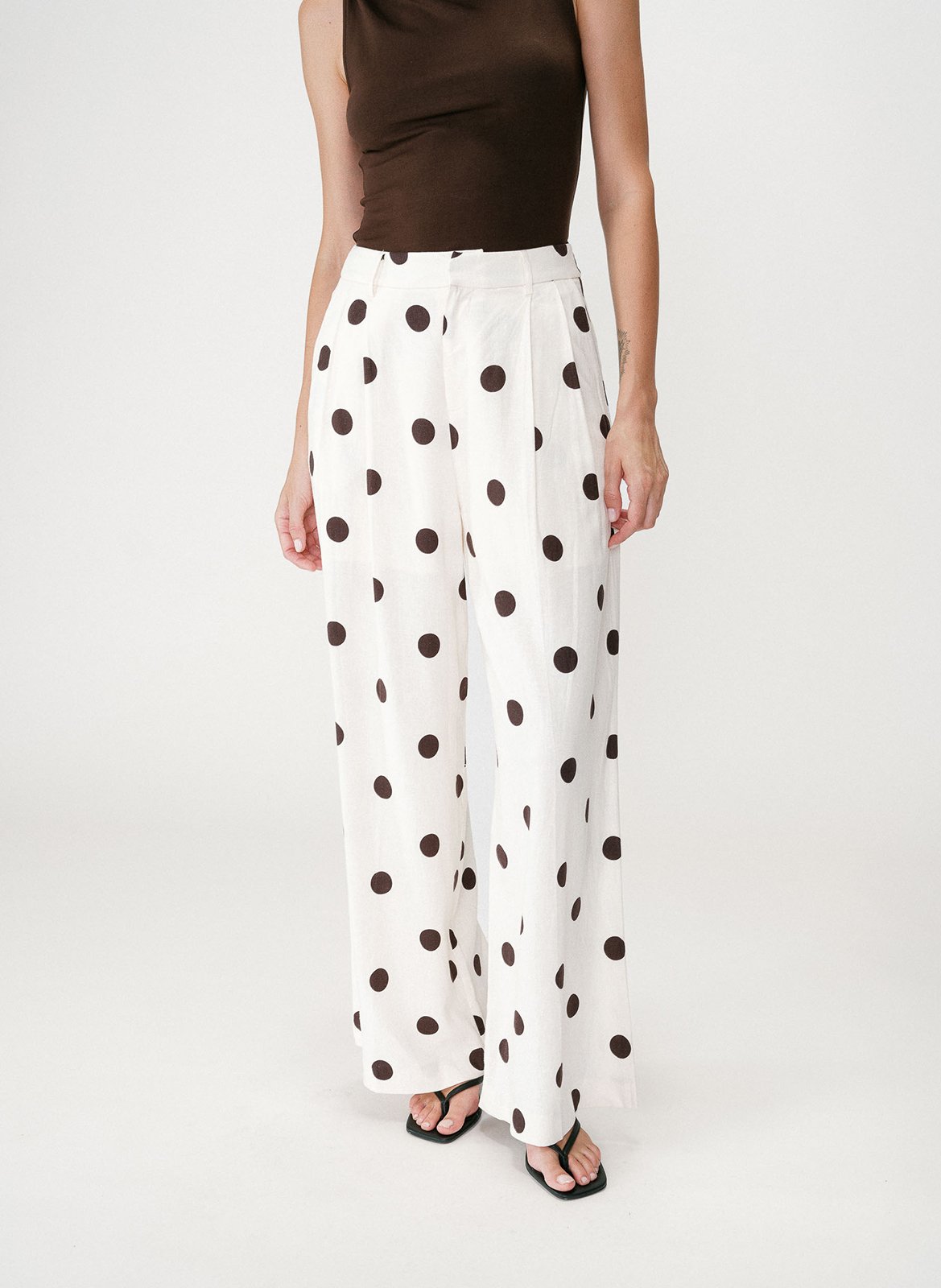 Pantalon large  GRACE ET MILA Blanc