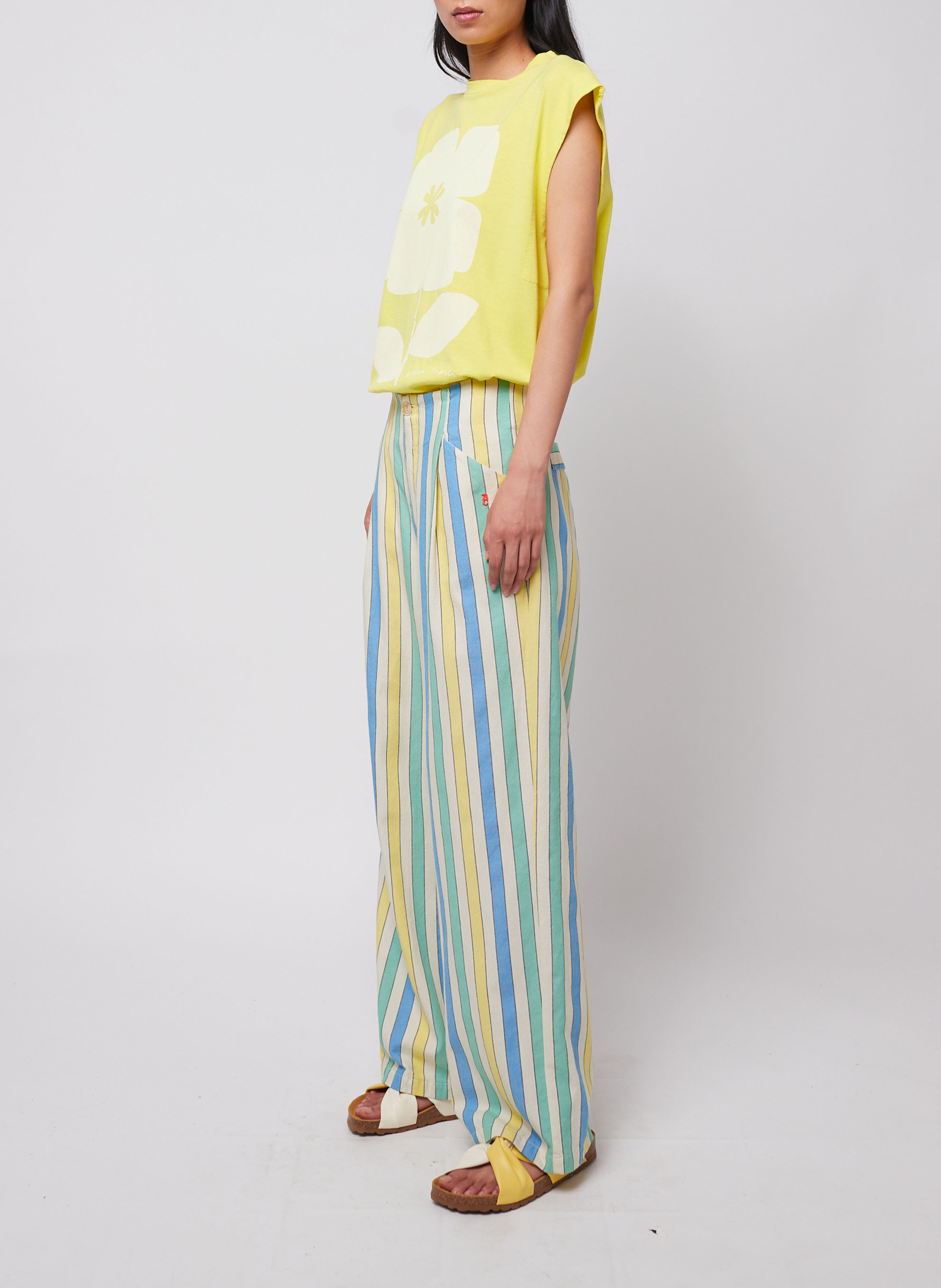 Katoenen straight fit pantalon BOBO CHOSES Veelkleurig