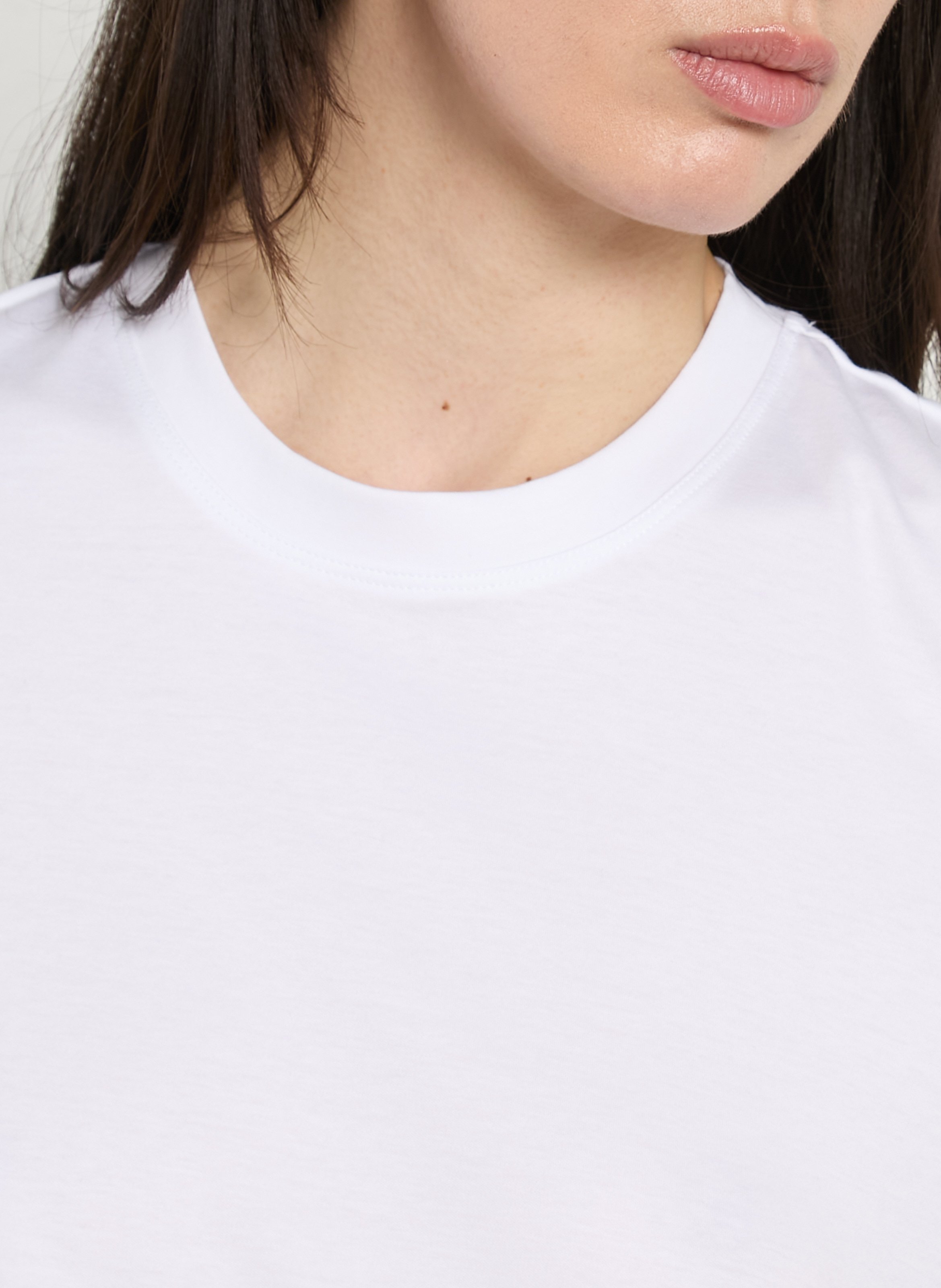 Getailleerd T-shirt van katoen BERENICE Wit