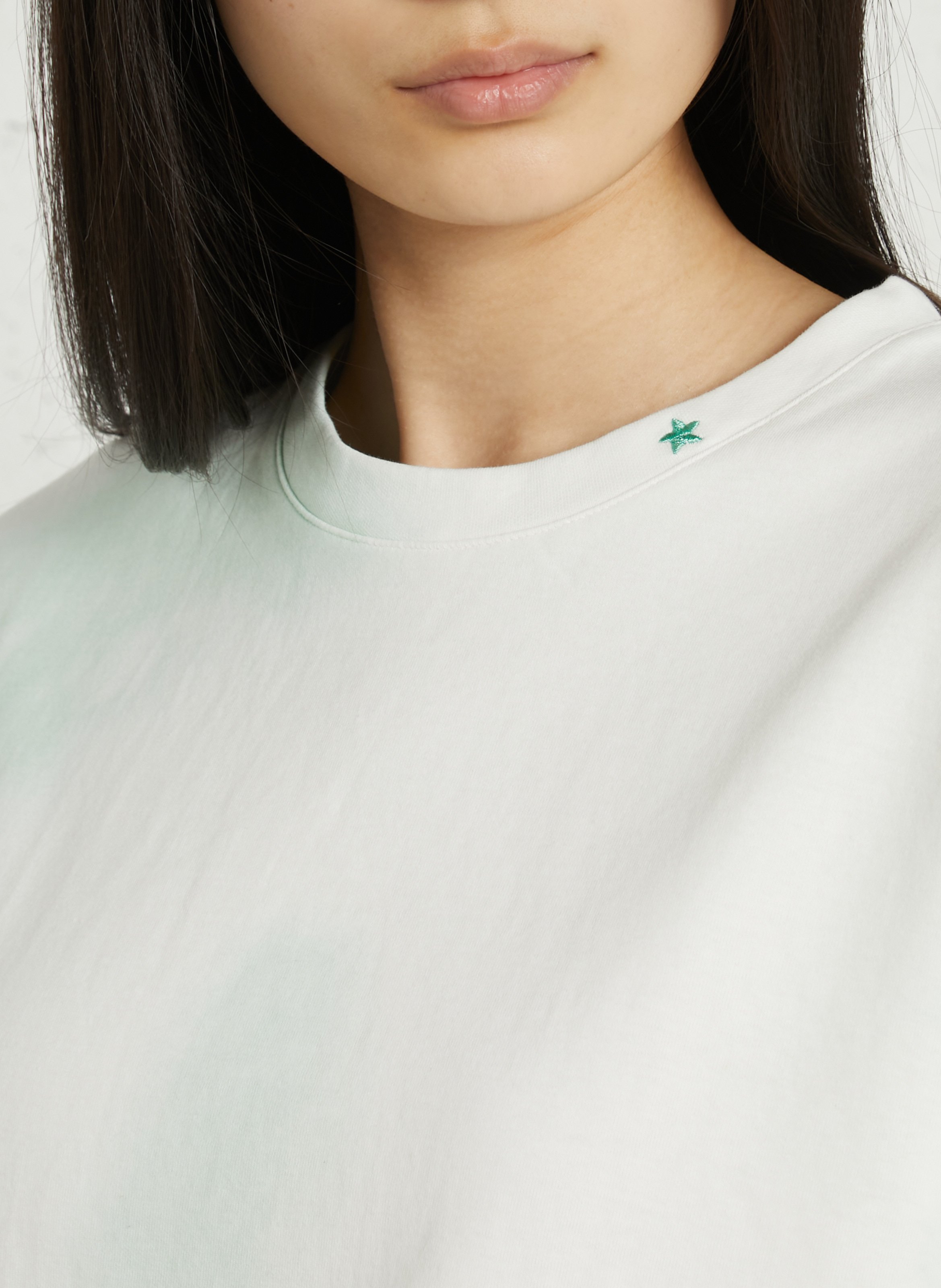 Tee-shirt boxy imprimé Tie&Dye en coton mélangé LA PETITE ETOILE Vert