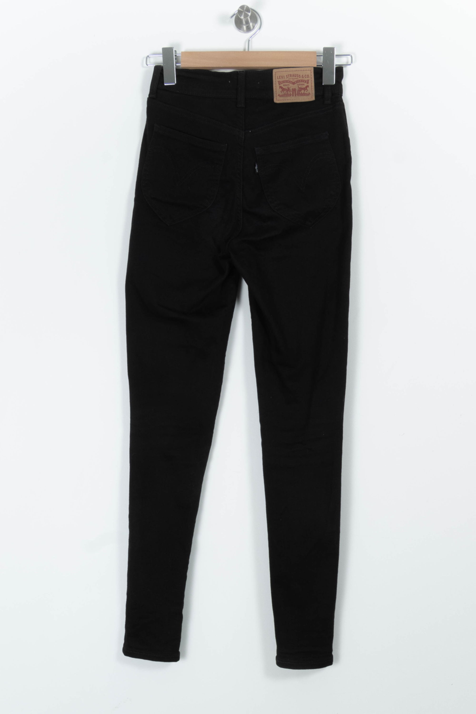 Cropped slim jeans with studs LEVI'S - Seconde main Black