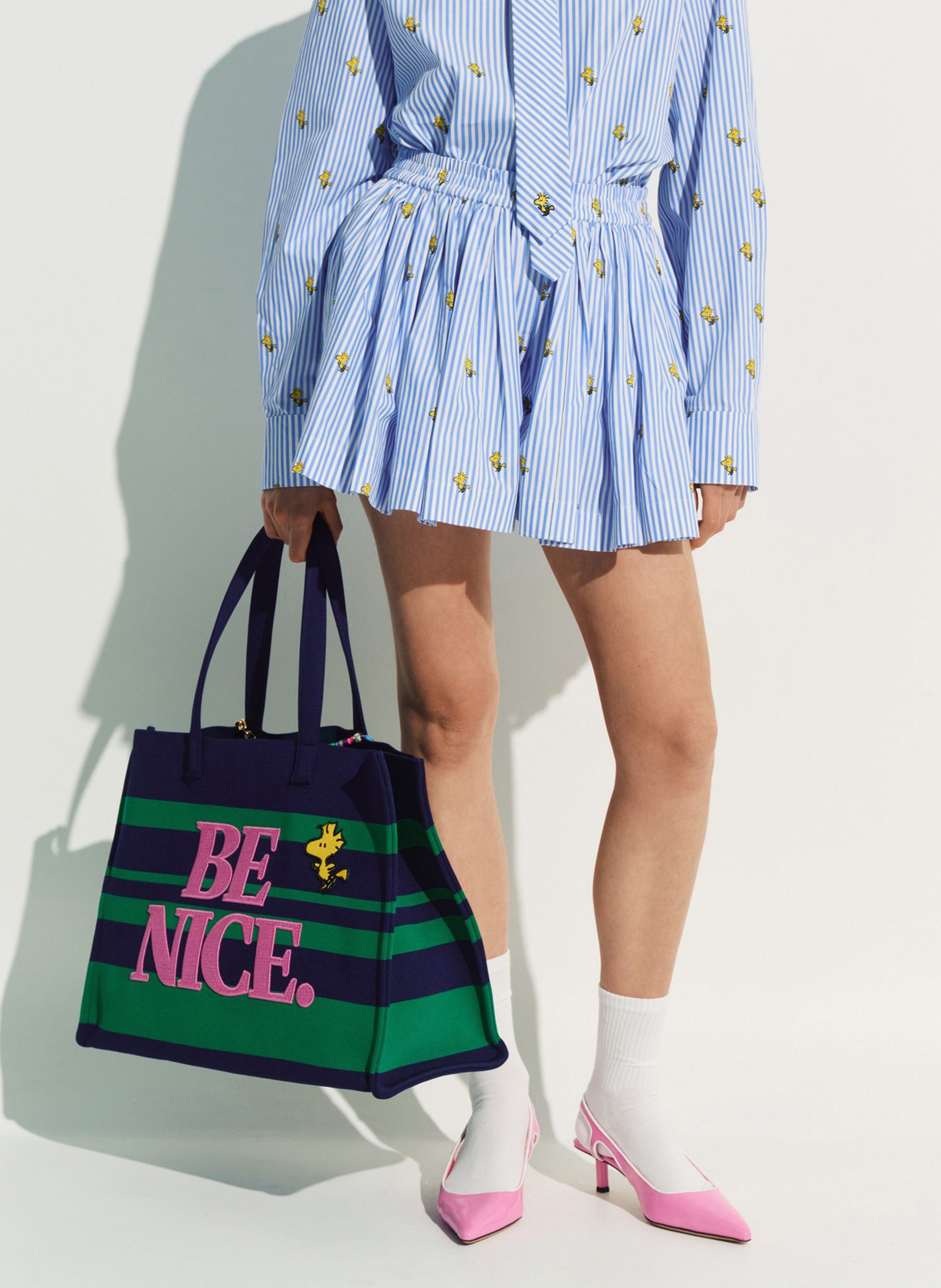 Short imprimé en coton ESSENTIEL ANTWERP Bleu