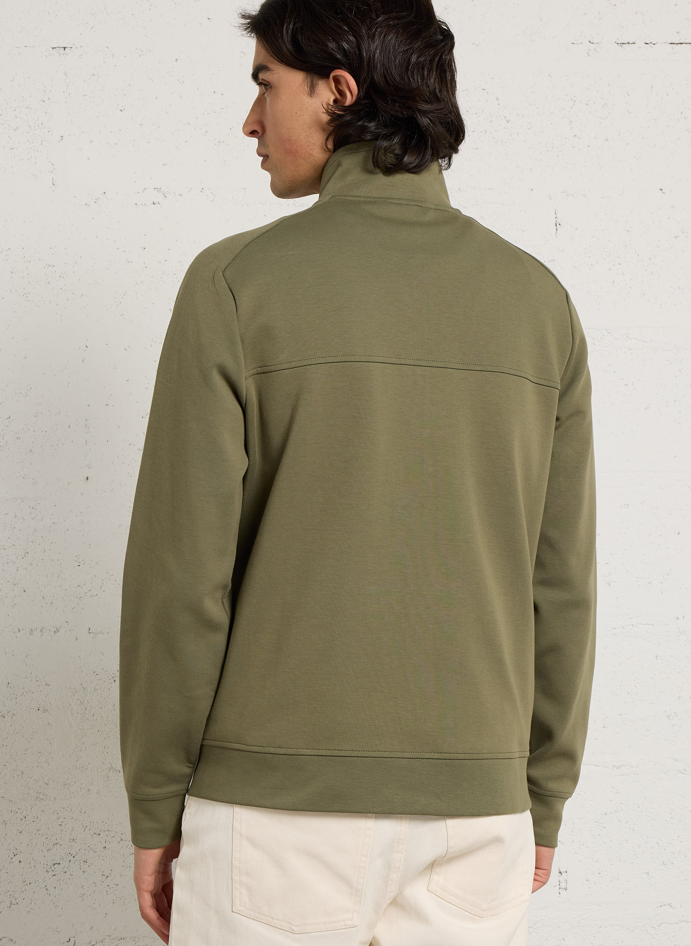 Cotton high-neck sweatshirt K-WAY Green