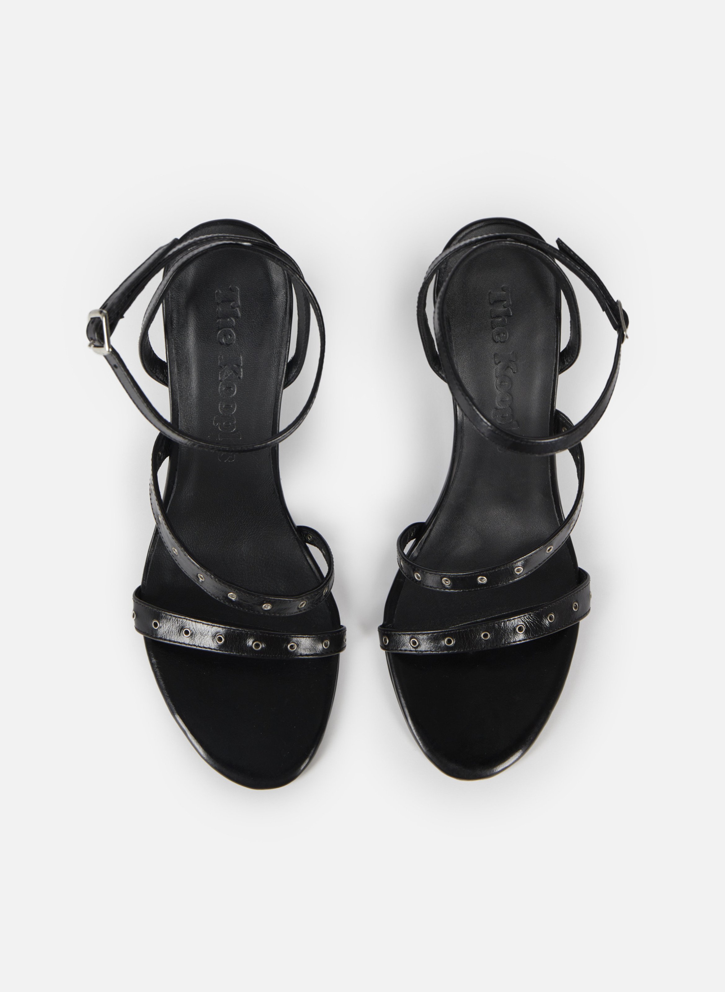 Wedge sandals with studs THE KOOPLES Black