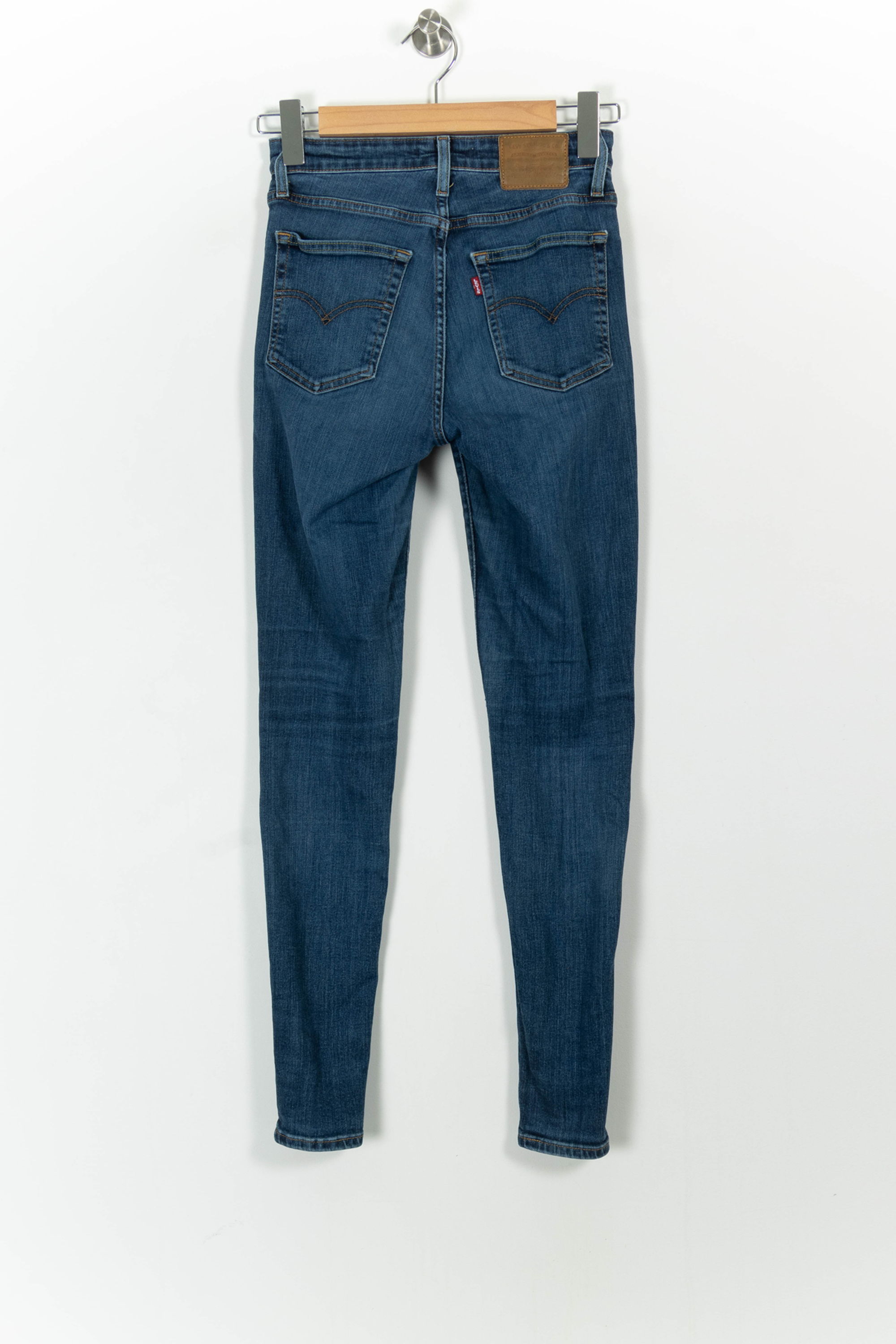 Cropped slim jeans with studs LEVI'S - Seconde main Blue