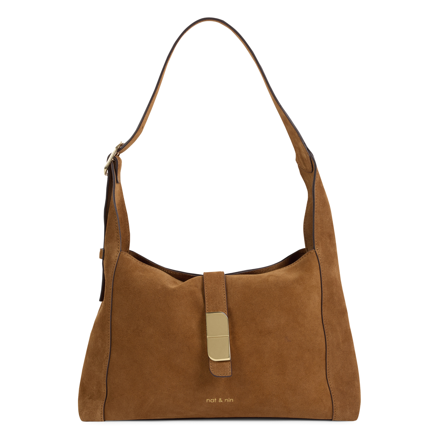 Leather shoulder bag NAT & NIN Brown