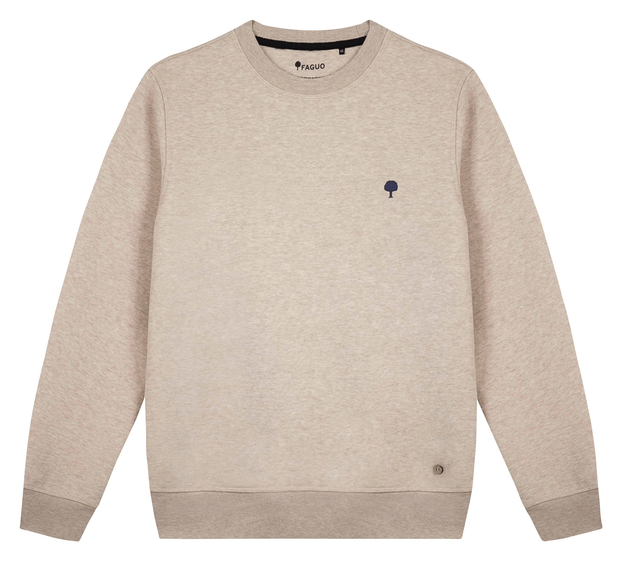 Gerade geschnittenes Sweatshirt aus Baumwoll-Mix | Beige FAGUO Herren