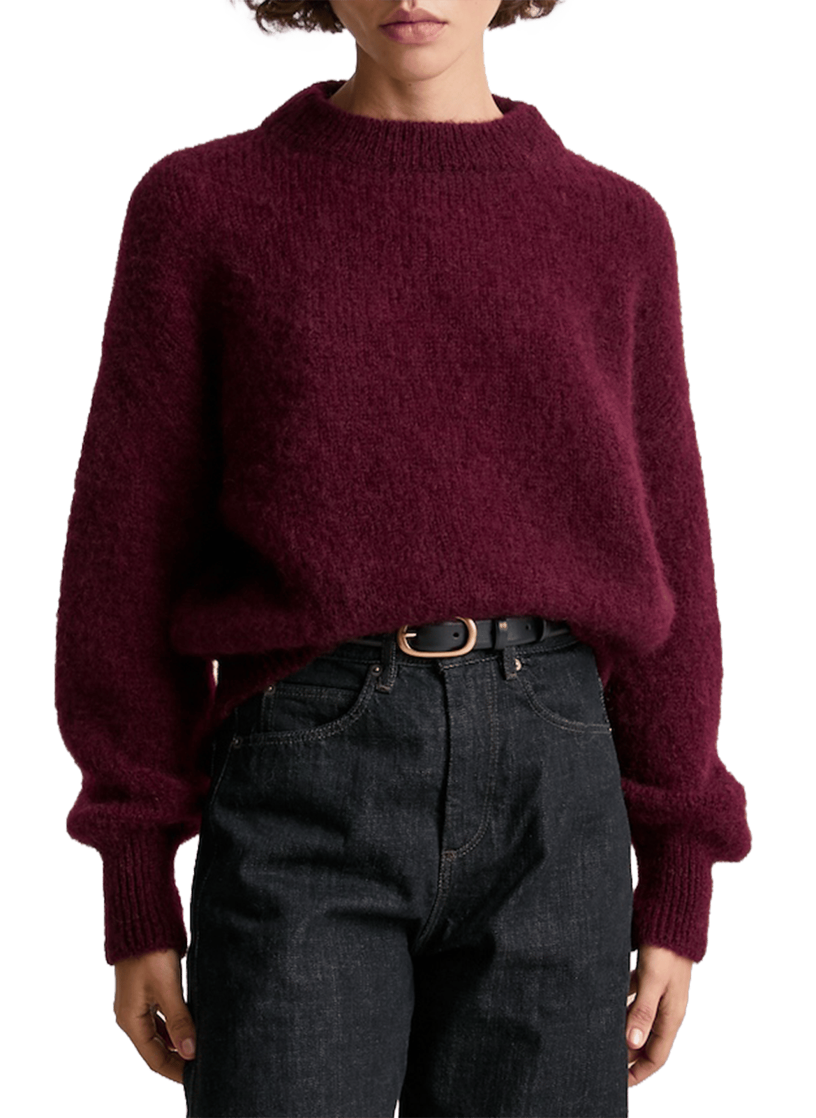 Caissa - Wollstrickpullover mit V-Ausschnitt und Details SURPRISE