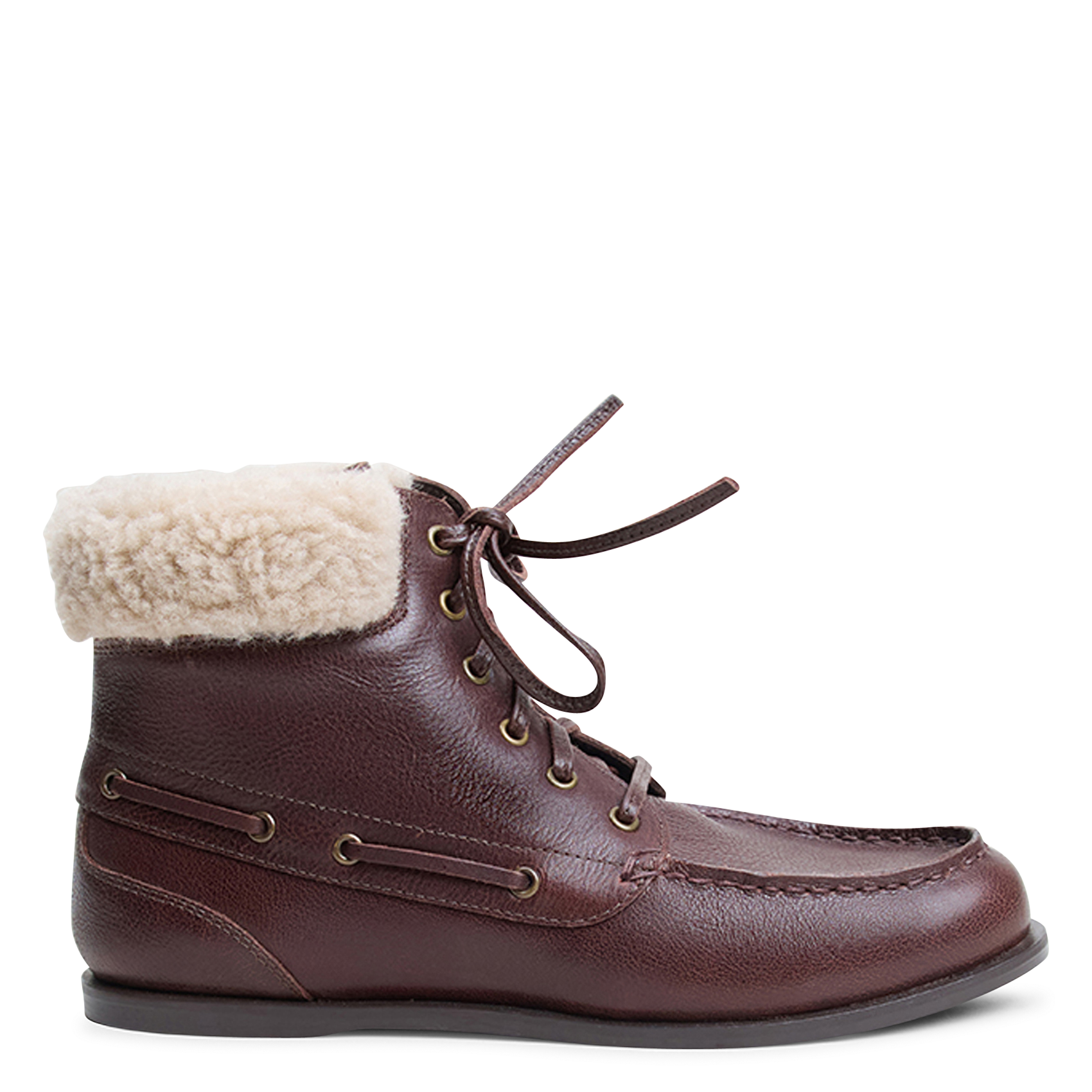 Boots en cuir mélangé JONAK Marron