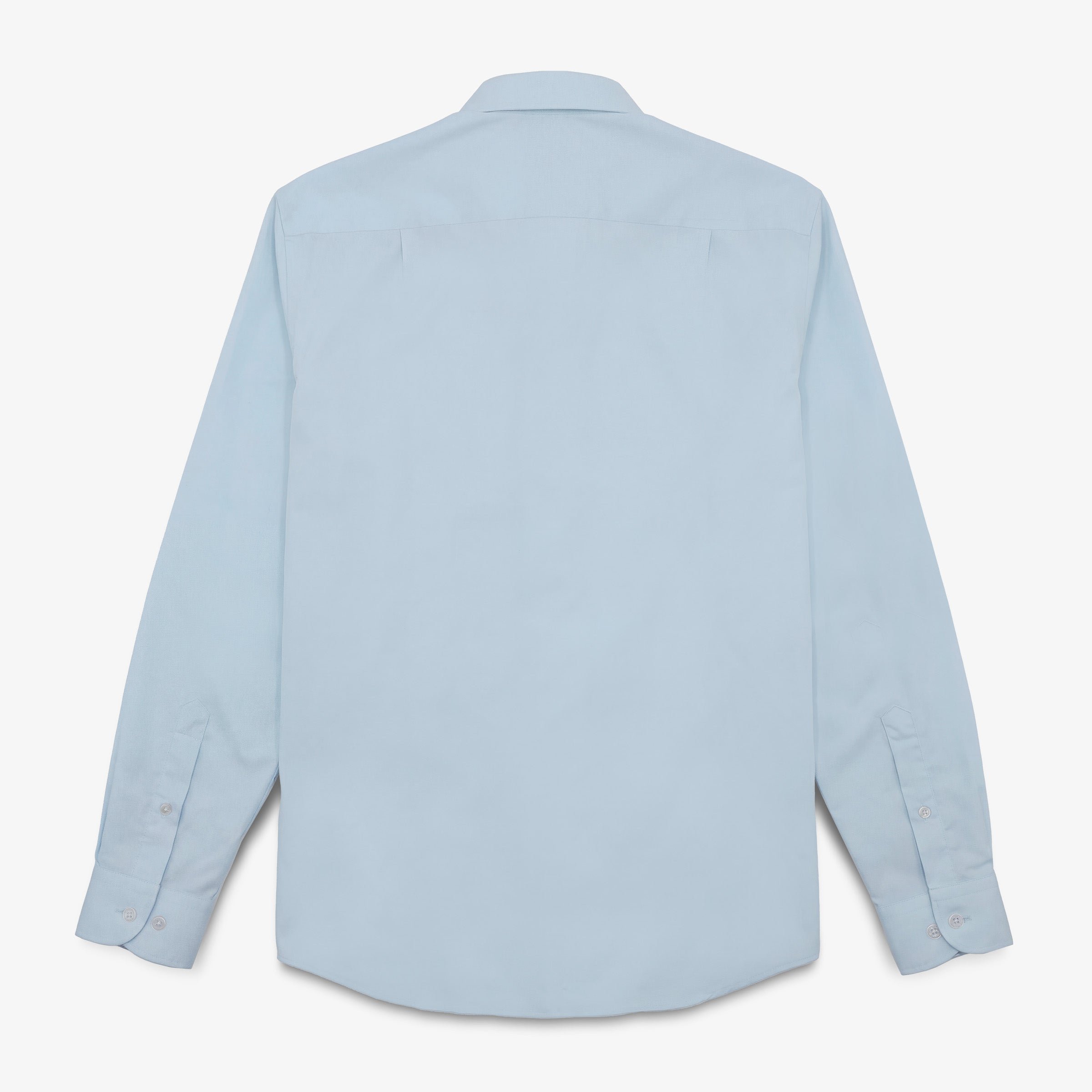 Long-sleeved cotton shirt with light blue chest pocket SERGE BLANCO Blue