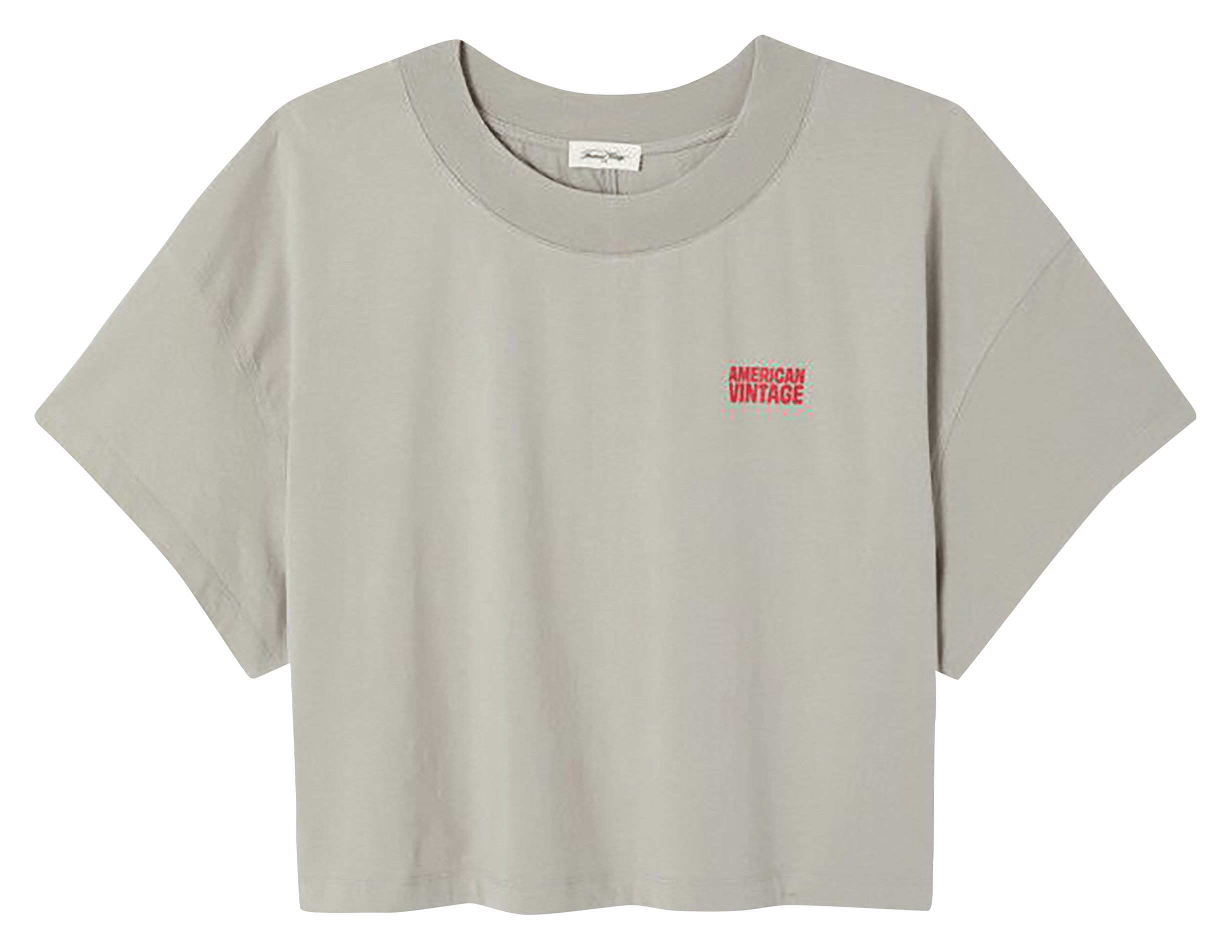 Tee-shirt oversize col rond en coton GIXY Mineral