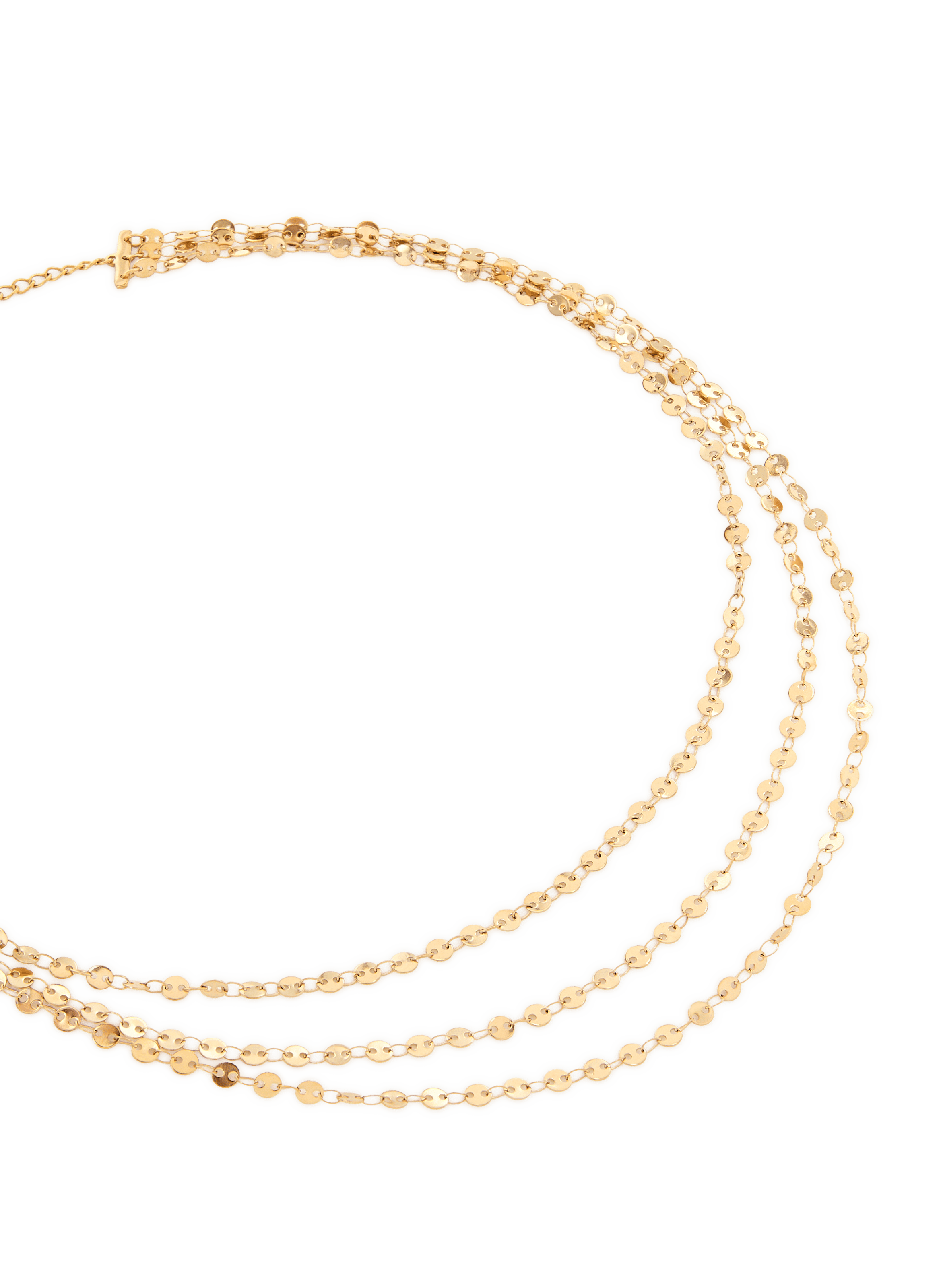 Steel necklace AU PRINTEMPS PARIS Golden