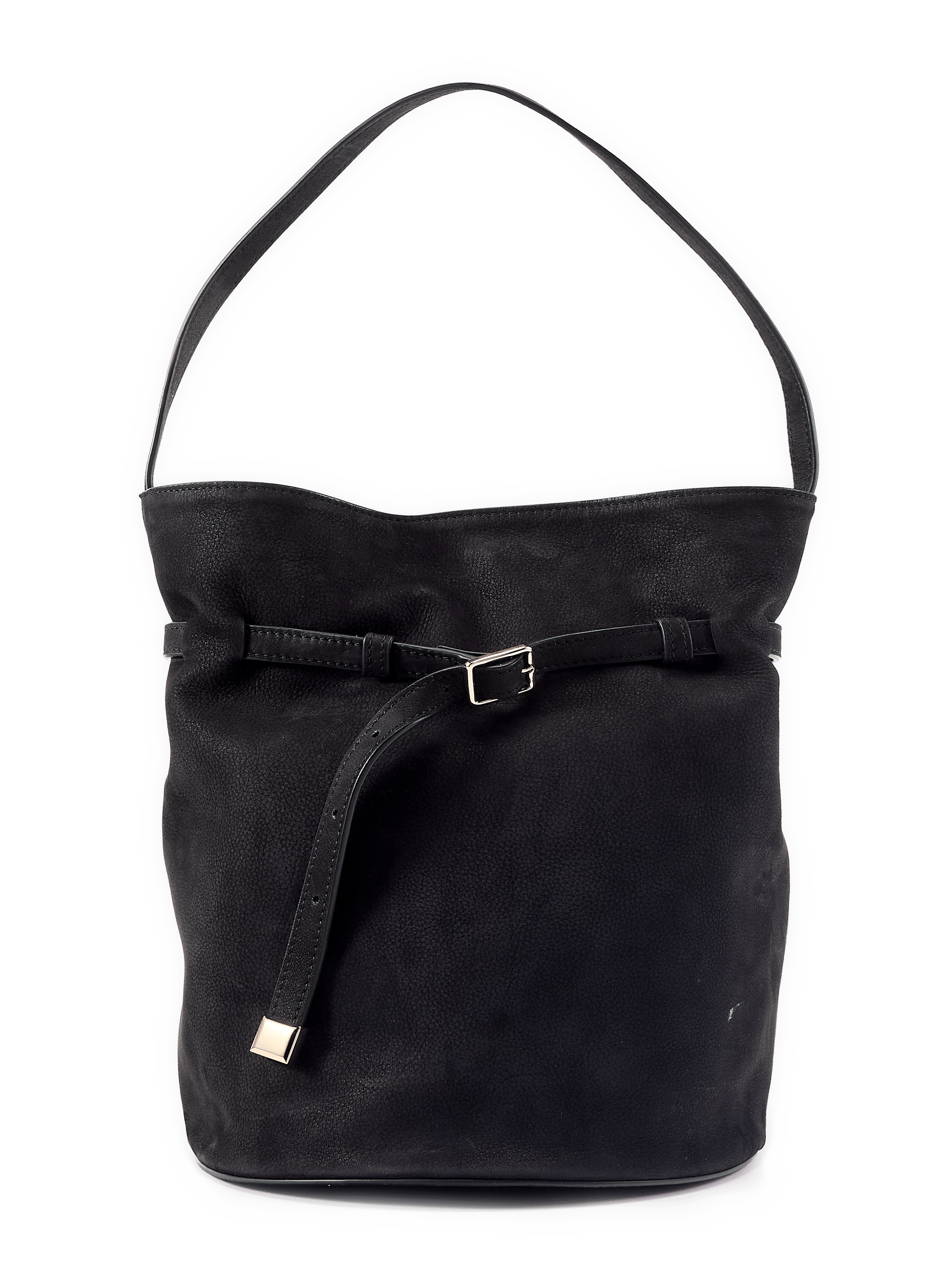 Ischi suede leather bucket bag SAISON 1865