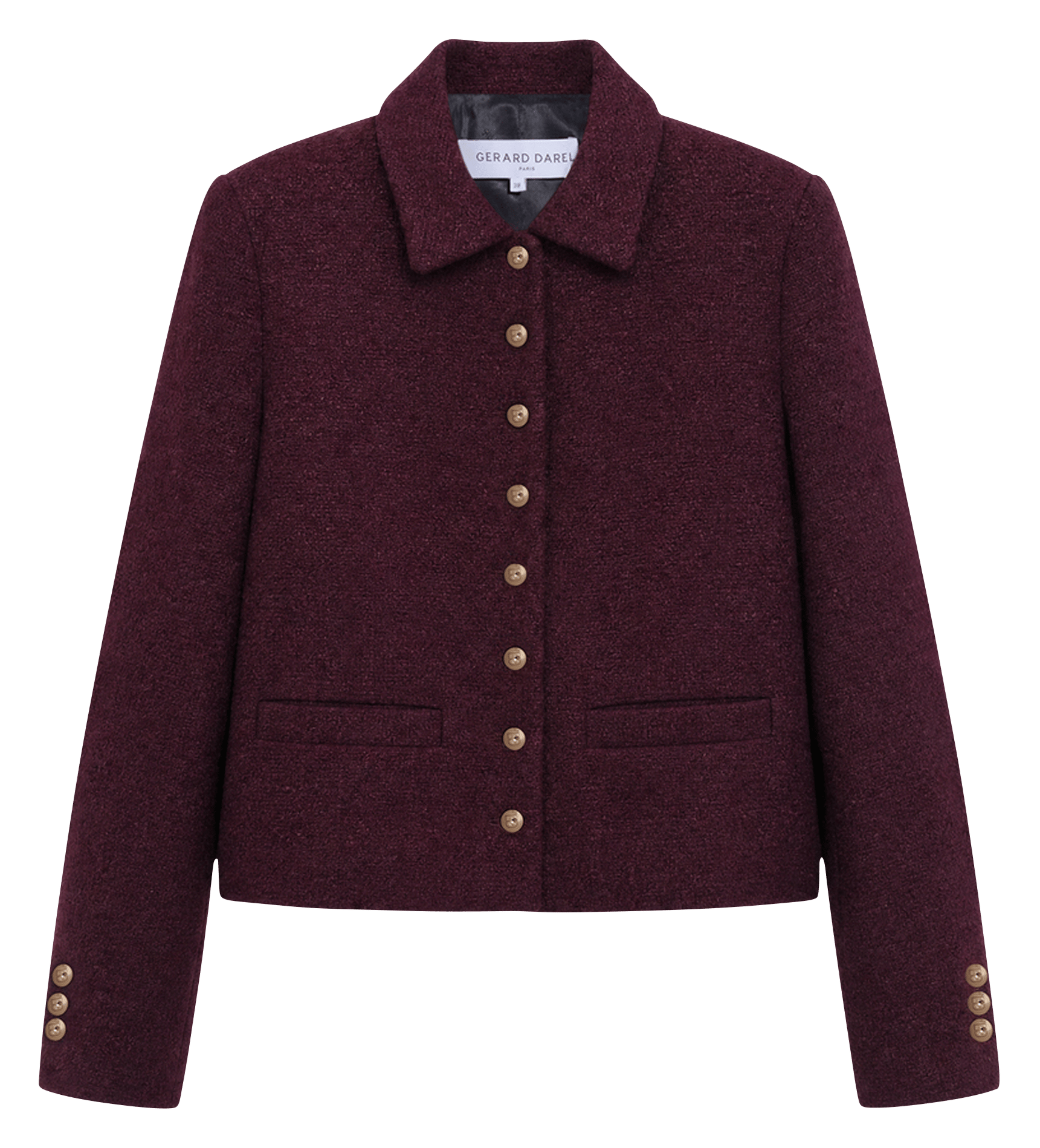 Straight jacket with classic buttoned collar GERARD DAREL Pink