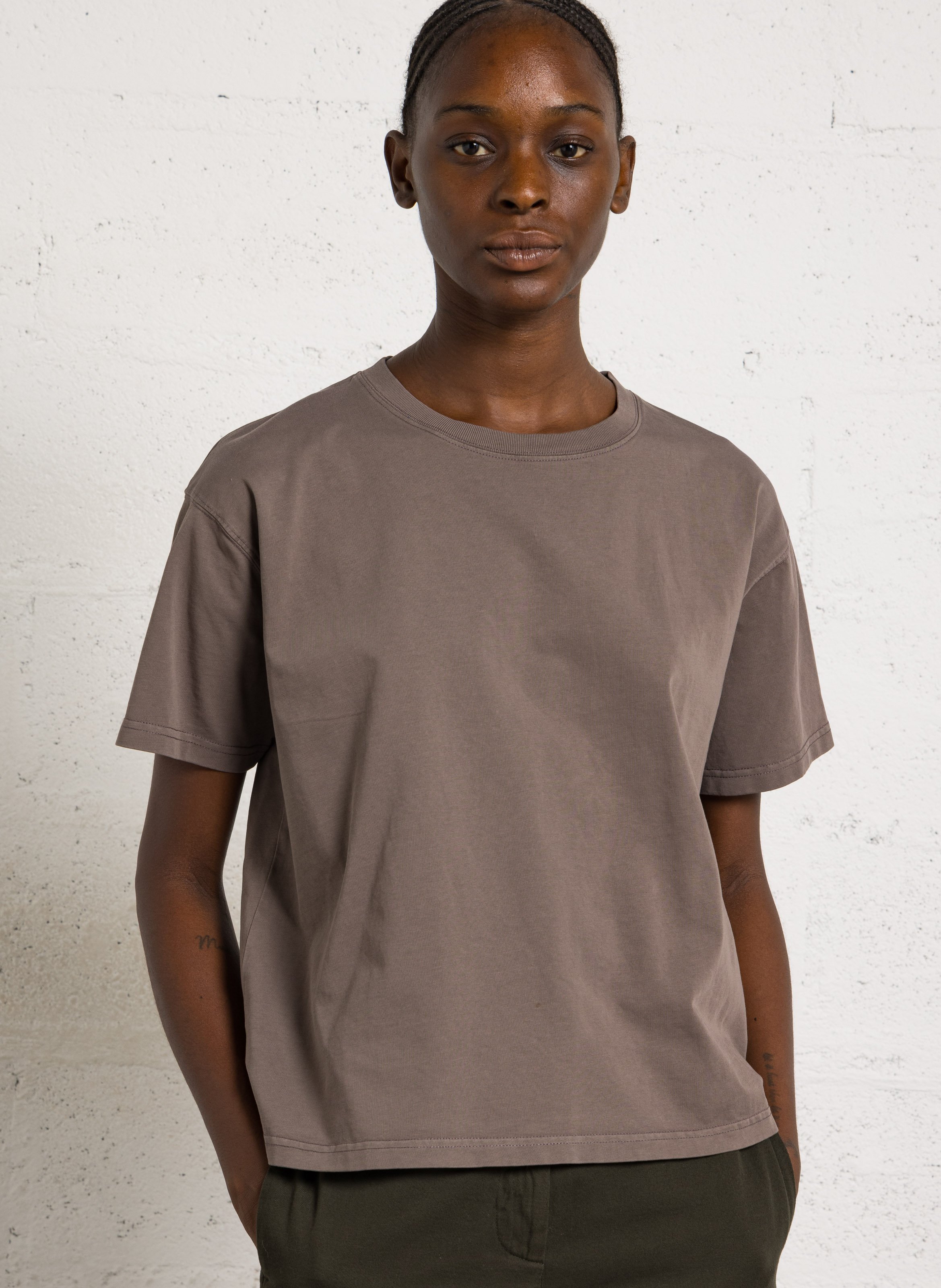 Loose-fit round-neck cotton T-shirt AMERICAN VINTAGE