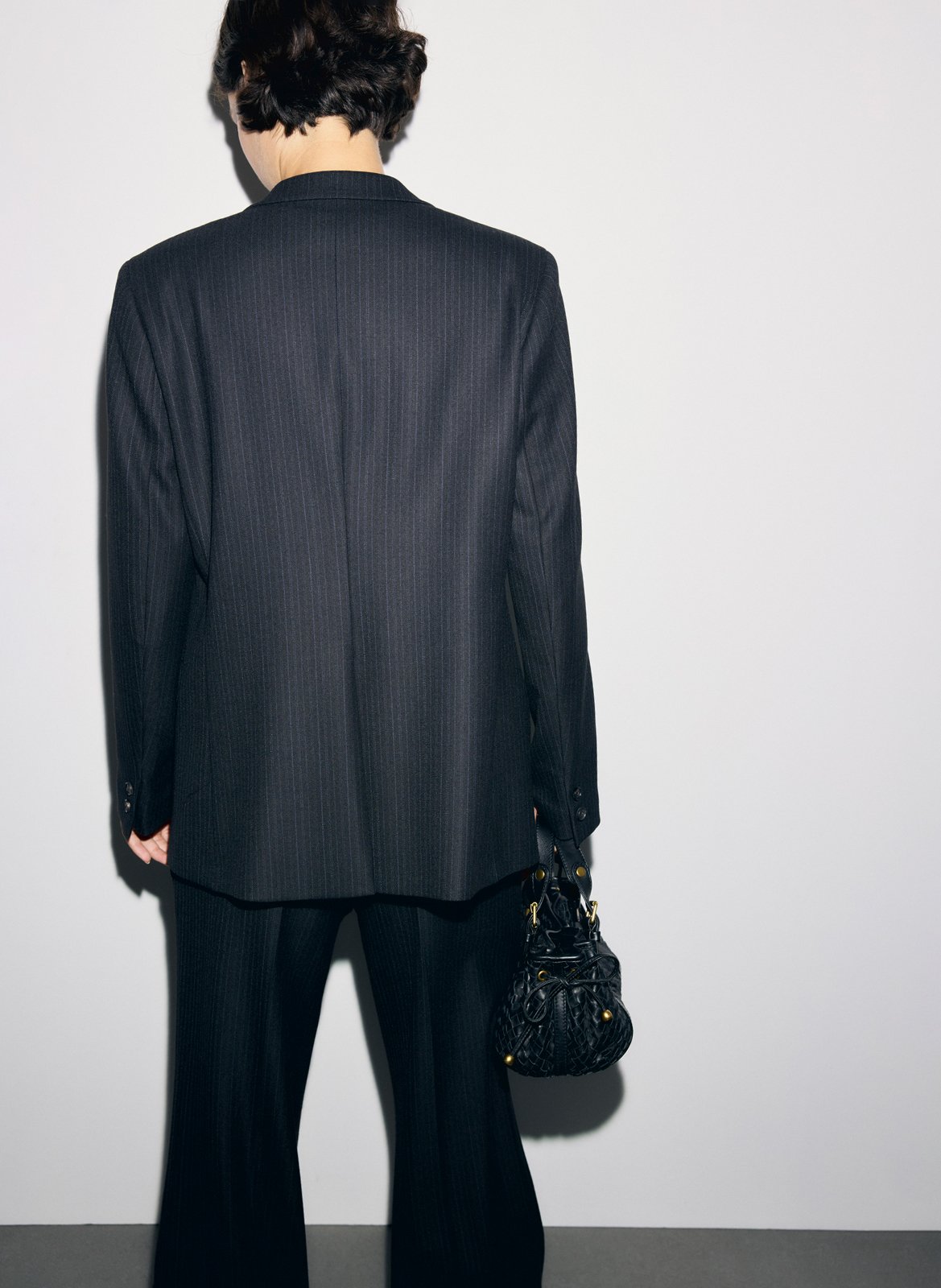 Tailored straight blazer with notched lapel GERARD DAREL Black