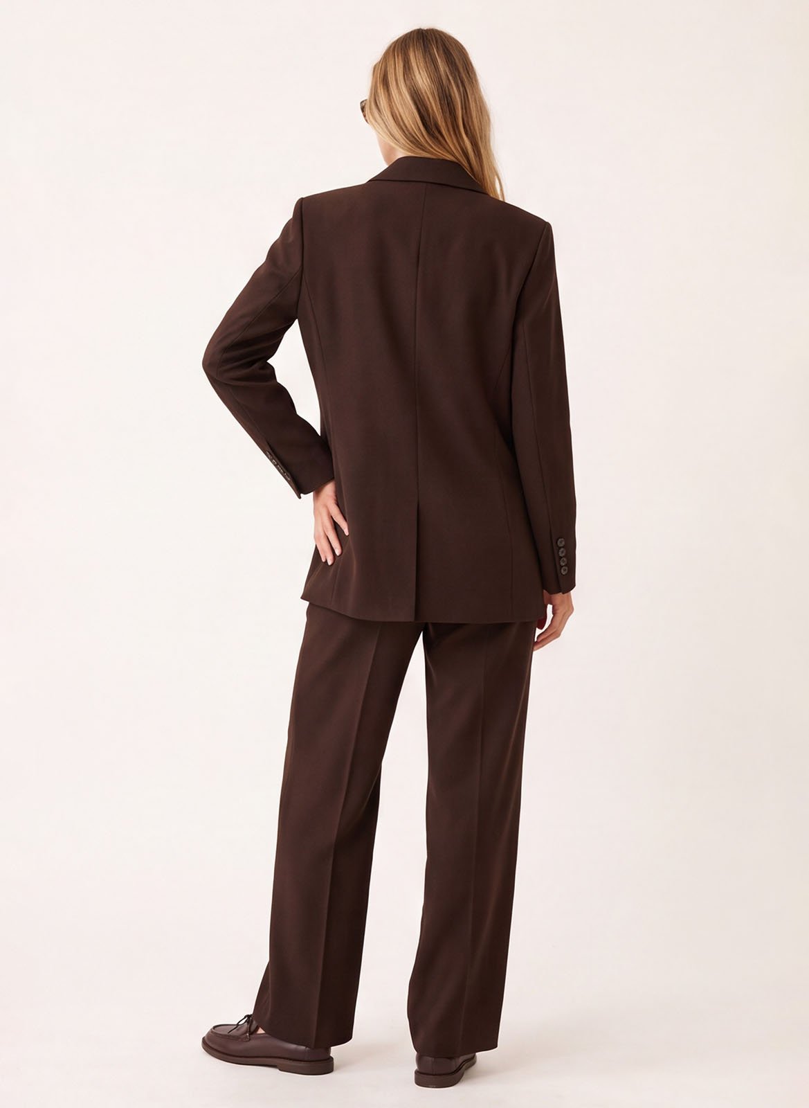 Rechte blazer met reverskraag KOOKAI Bruin