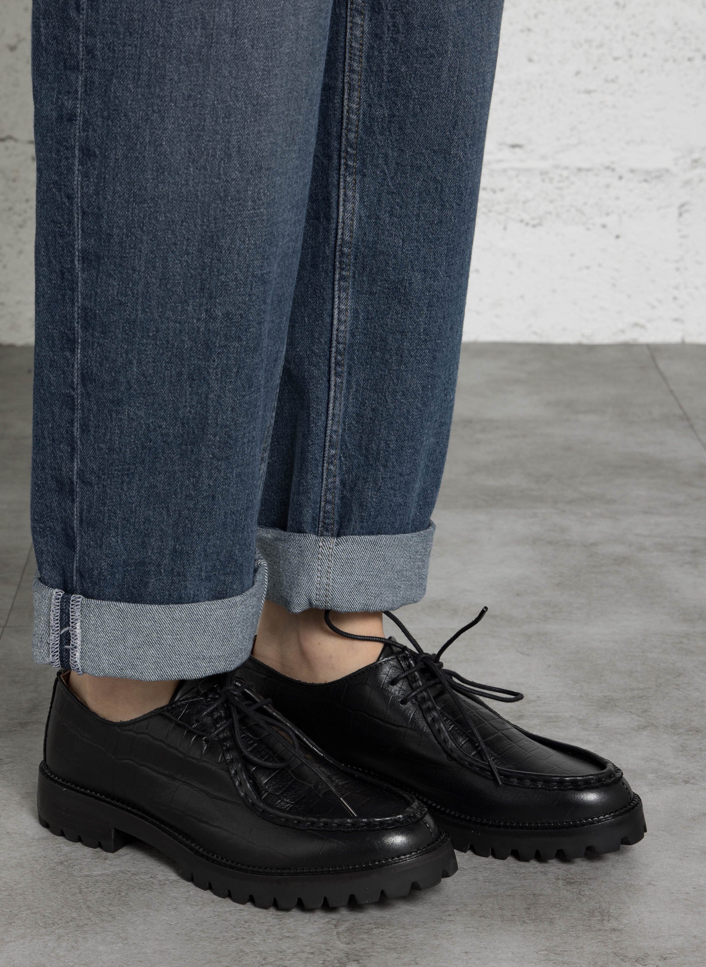 Derbies en cuir MELLOW YELLOW Noir