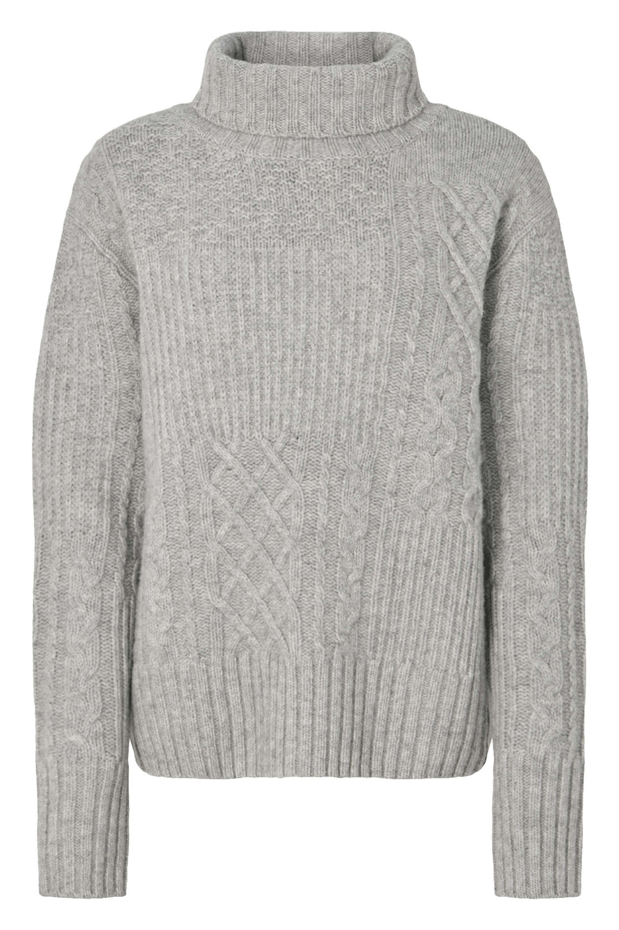 Pull ample en laine et cachemire mélangés RABENS SALONER Argent