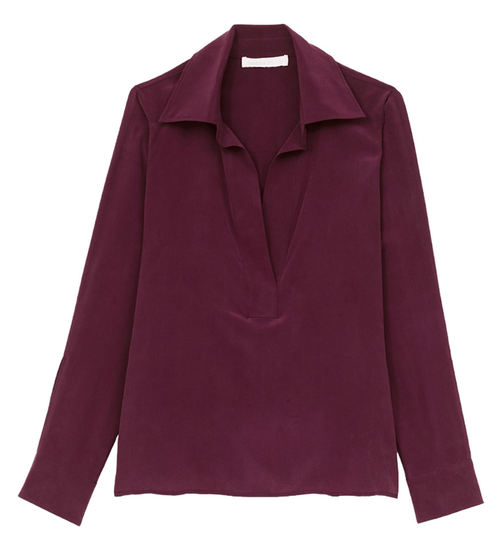 Silk Polo Collar Blouse | Purple VANESSA BRUNO Women