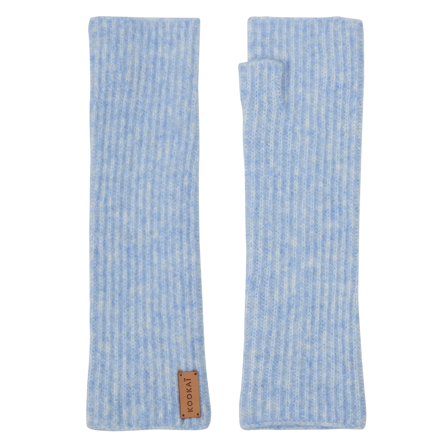 Mitaine côtelé en laine mélangée KOOKAI Bleu