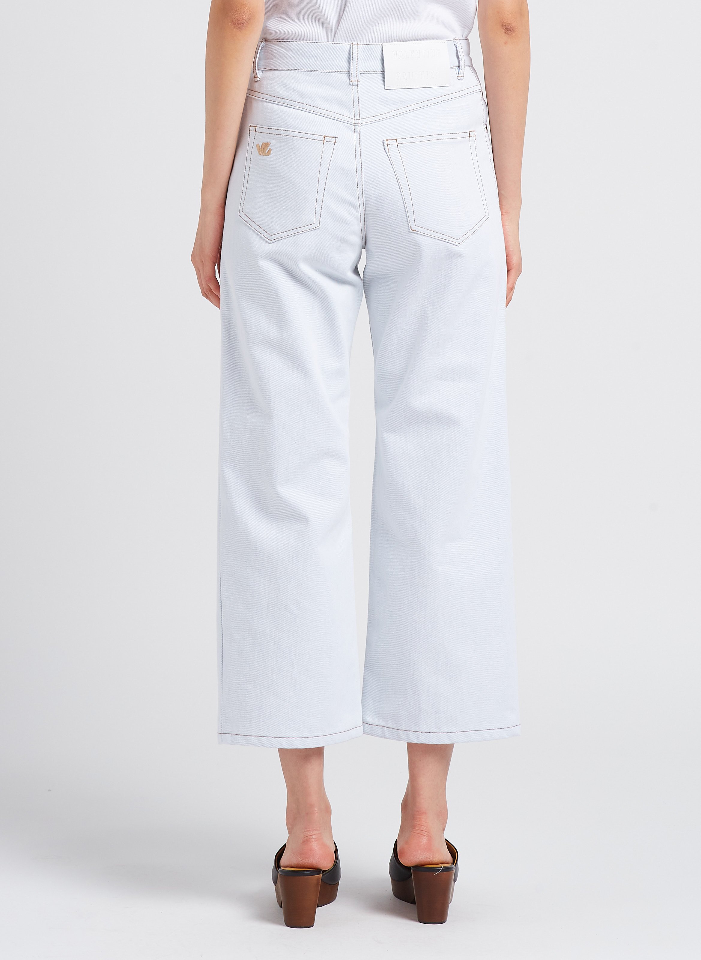 Jean flare taille haute VALENTINE GAUTHIER Vert