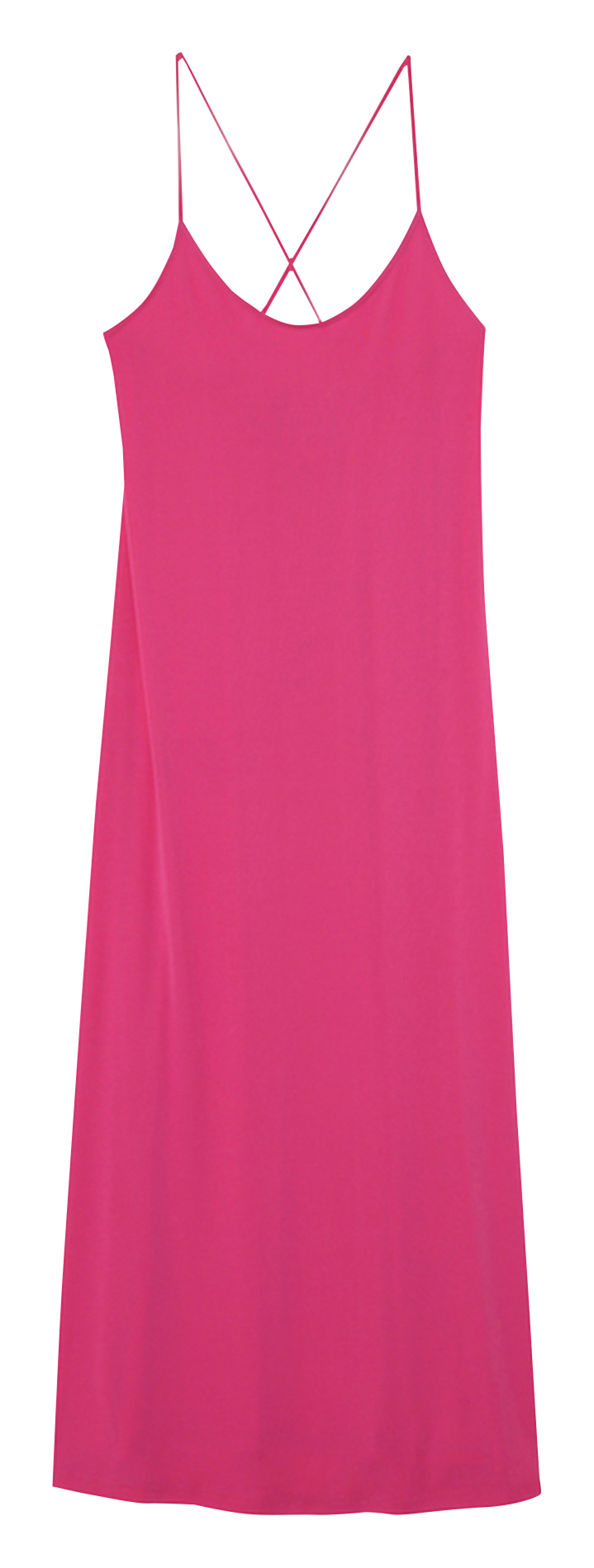 Robe longue ajustée à bretelles GRACE ET MILA Rose