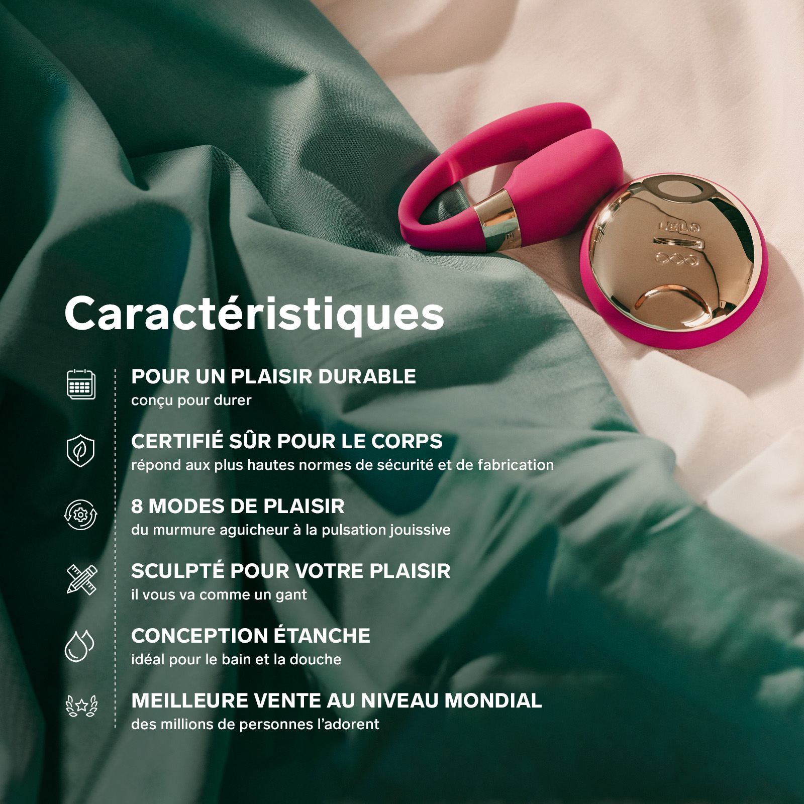 Sextoys femme pour couple à télécommande LELO Noir