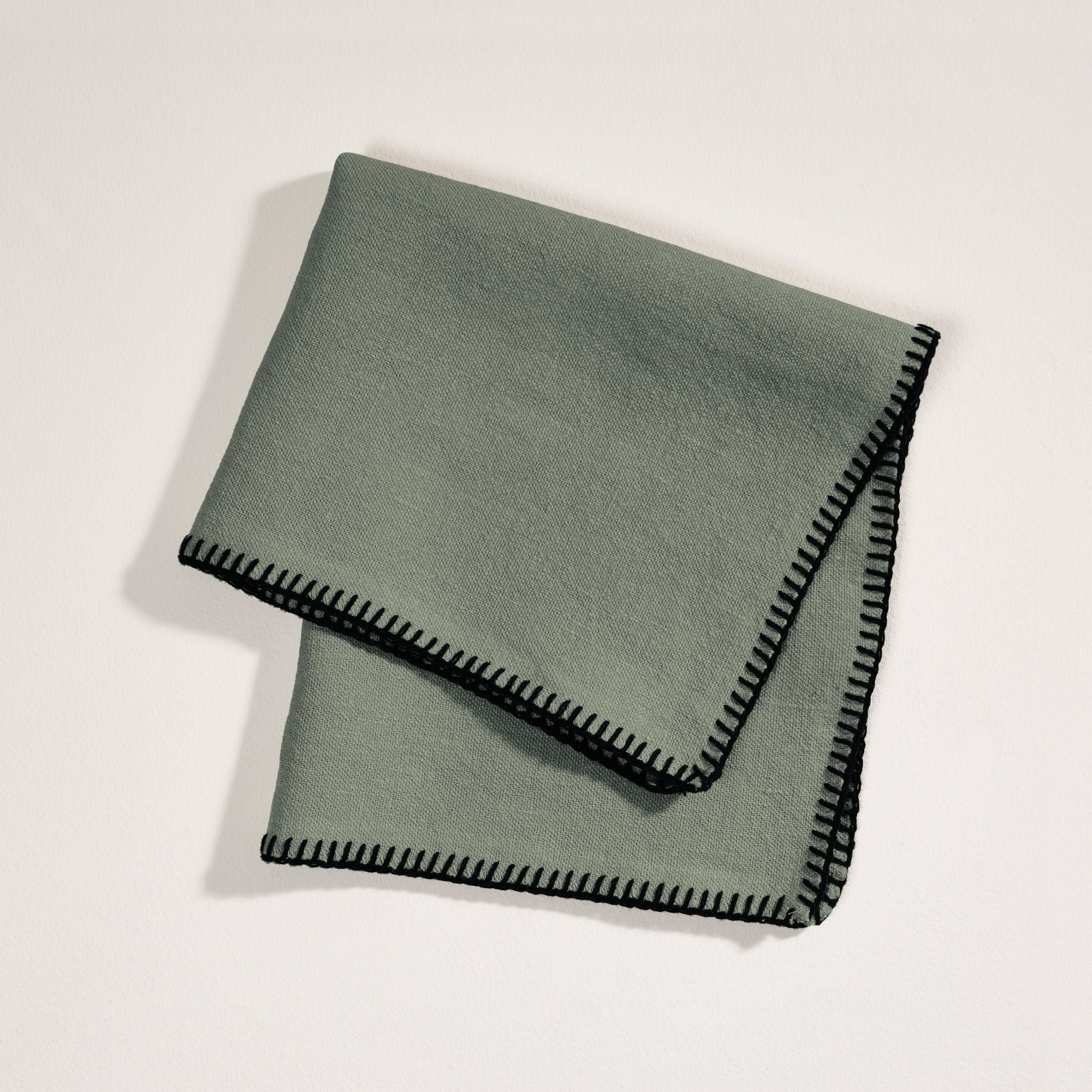 NINO - Linen napkin, 45 x 45 cm MADURA Green