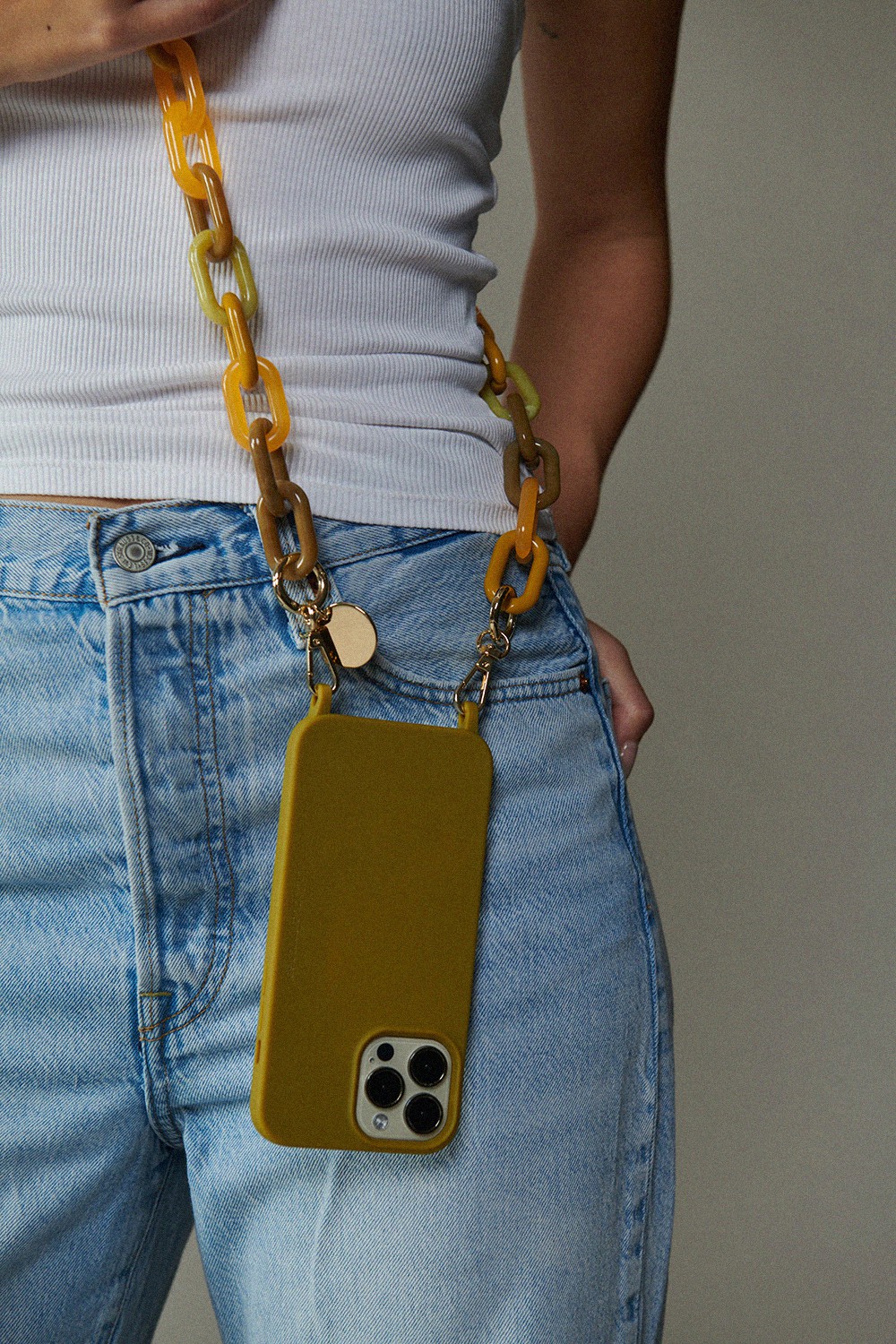 Phone chain LA COQUE FRANCAISE Beige