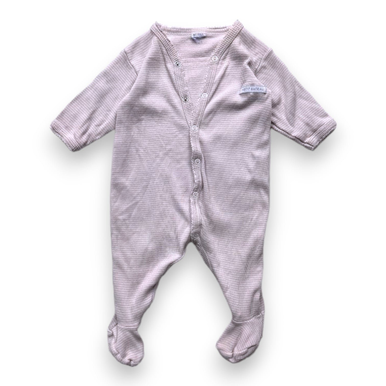 Purple Baby Pyjamas - 3 months PETIT BATEAU - Seconde Main Purple