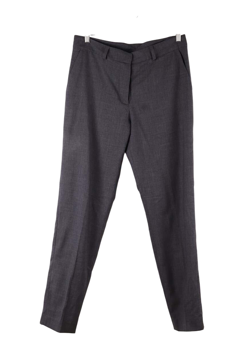 Pantalon droit en laine MODETROTTER - Seconde Main Gris