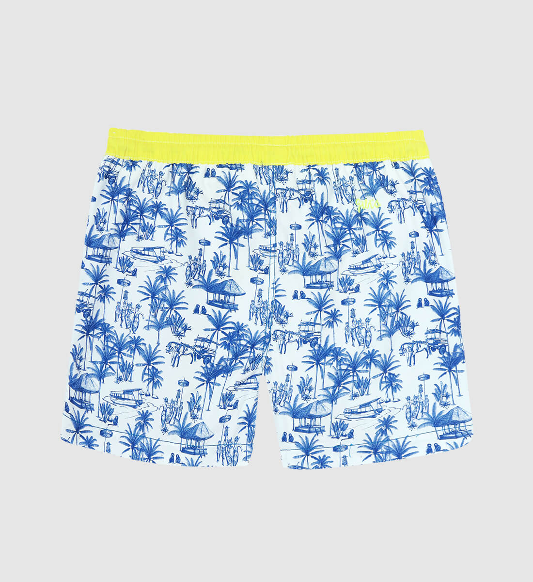 Swim shorts - Balinese canvas GILI'S Blue