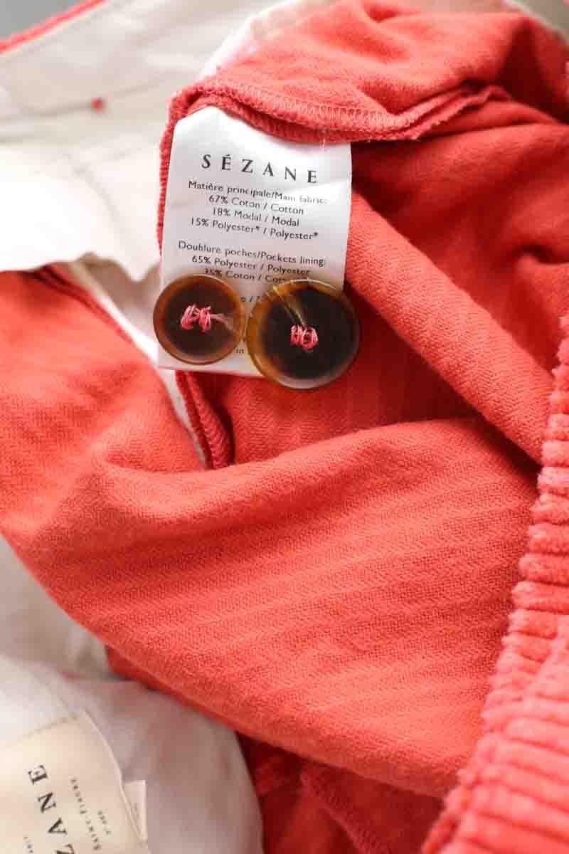 Cotton pants SEZANE - Seconde main Red