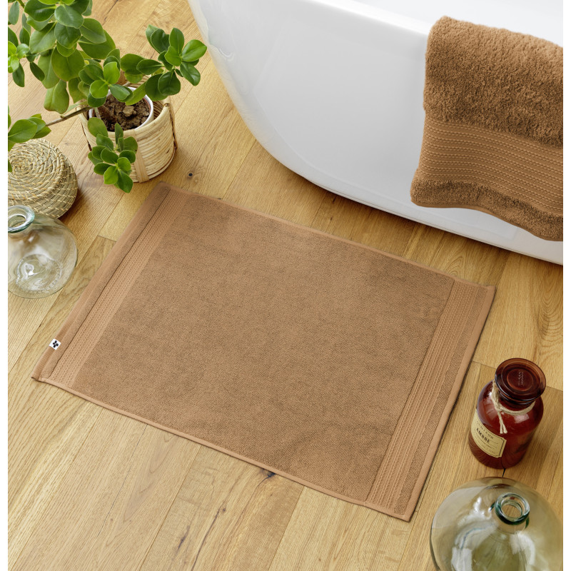 100% combed cotton bath mat L'EFFET PAPILLON