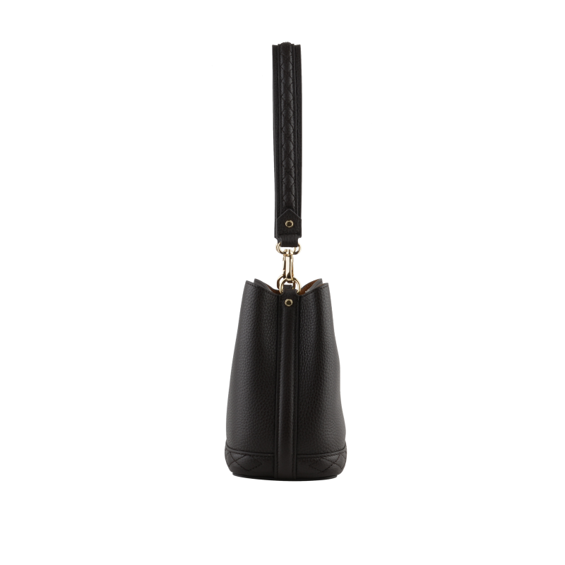 Satchel - cowhide leather POURCHET Brown