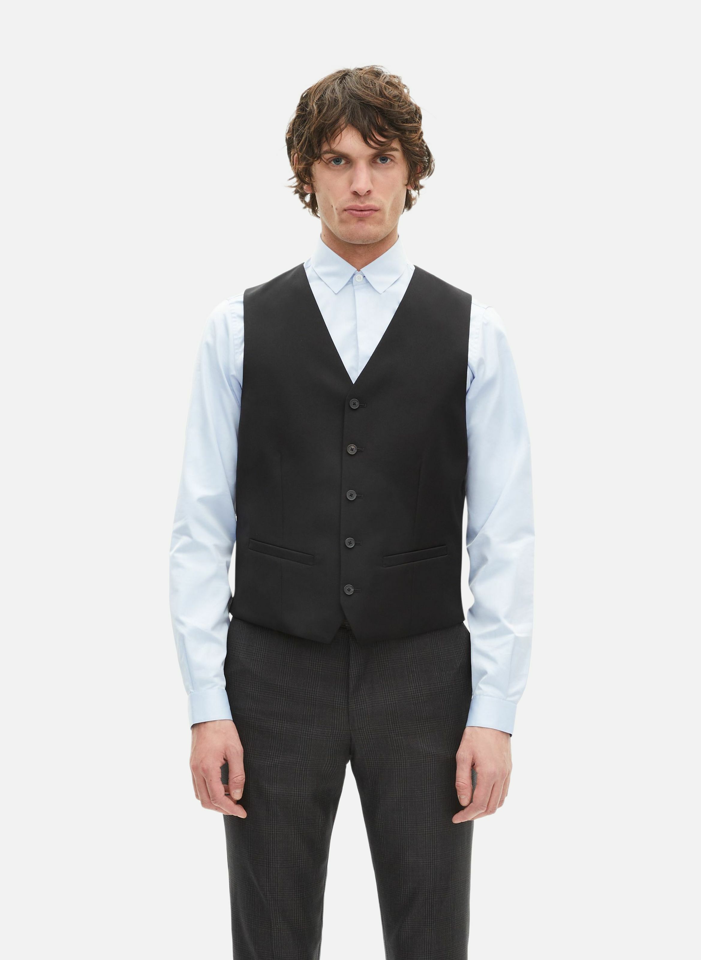 Tailored wool suit vest THE KOOPLES Black