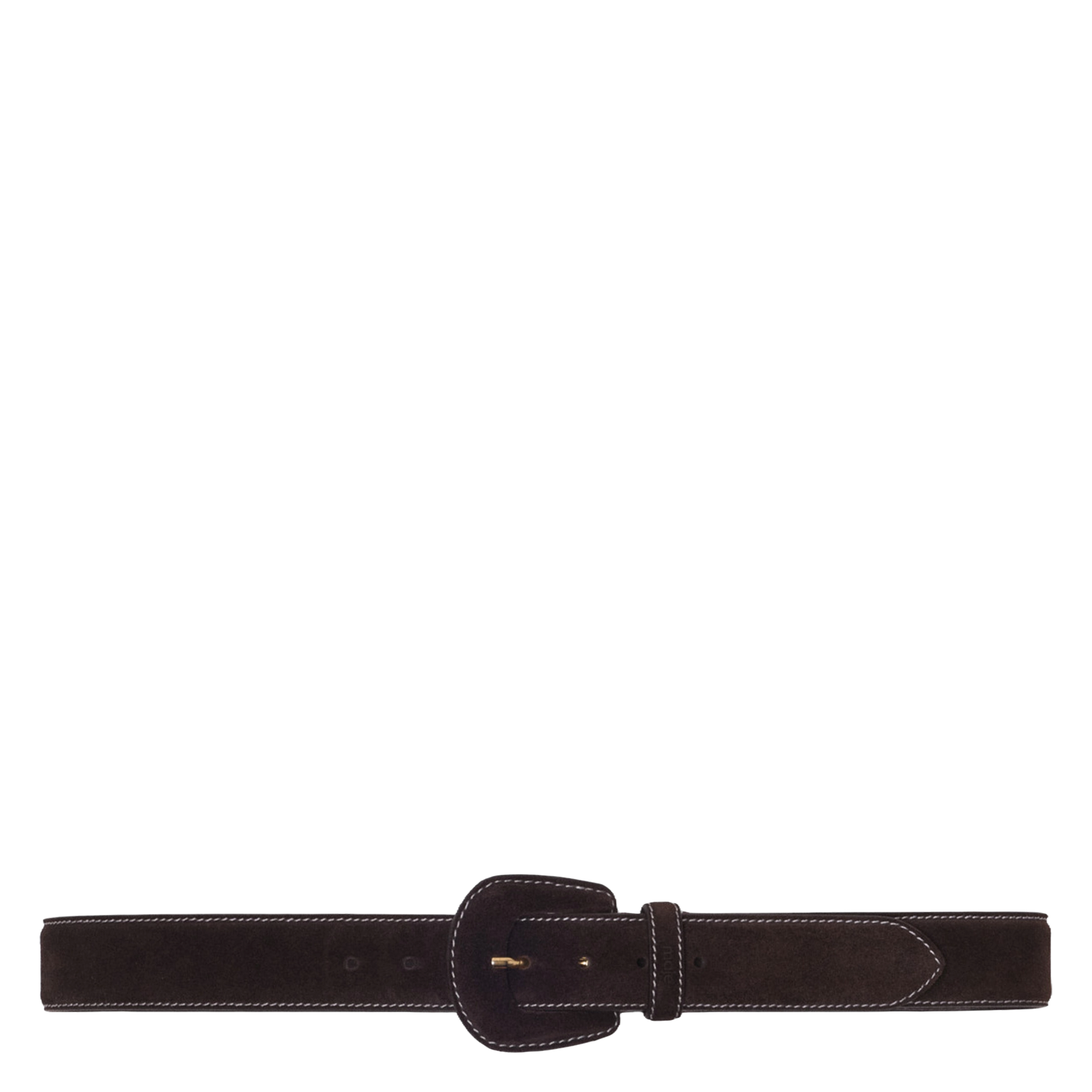 Ceinture en cuir MAJE Marron