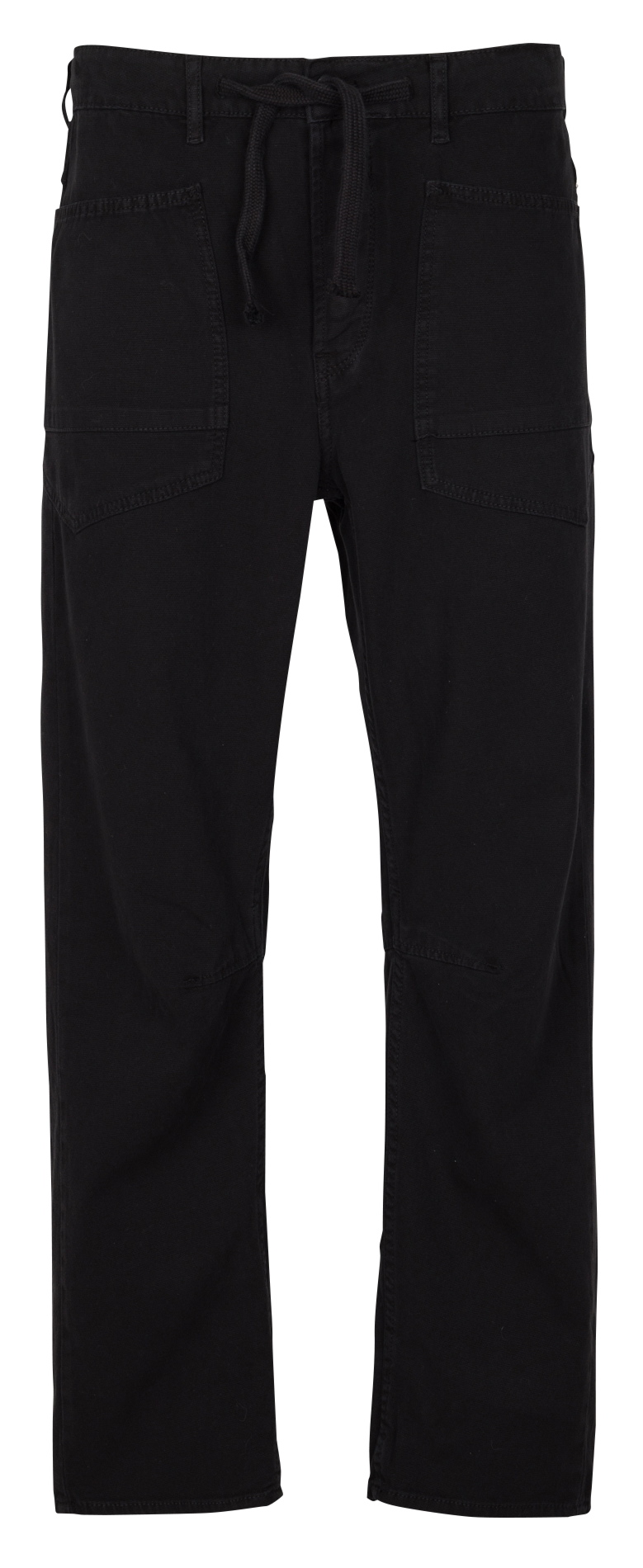 Straight leg jeans in blended cotton Black