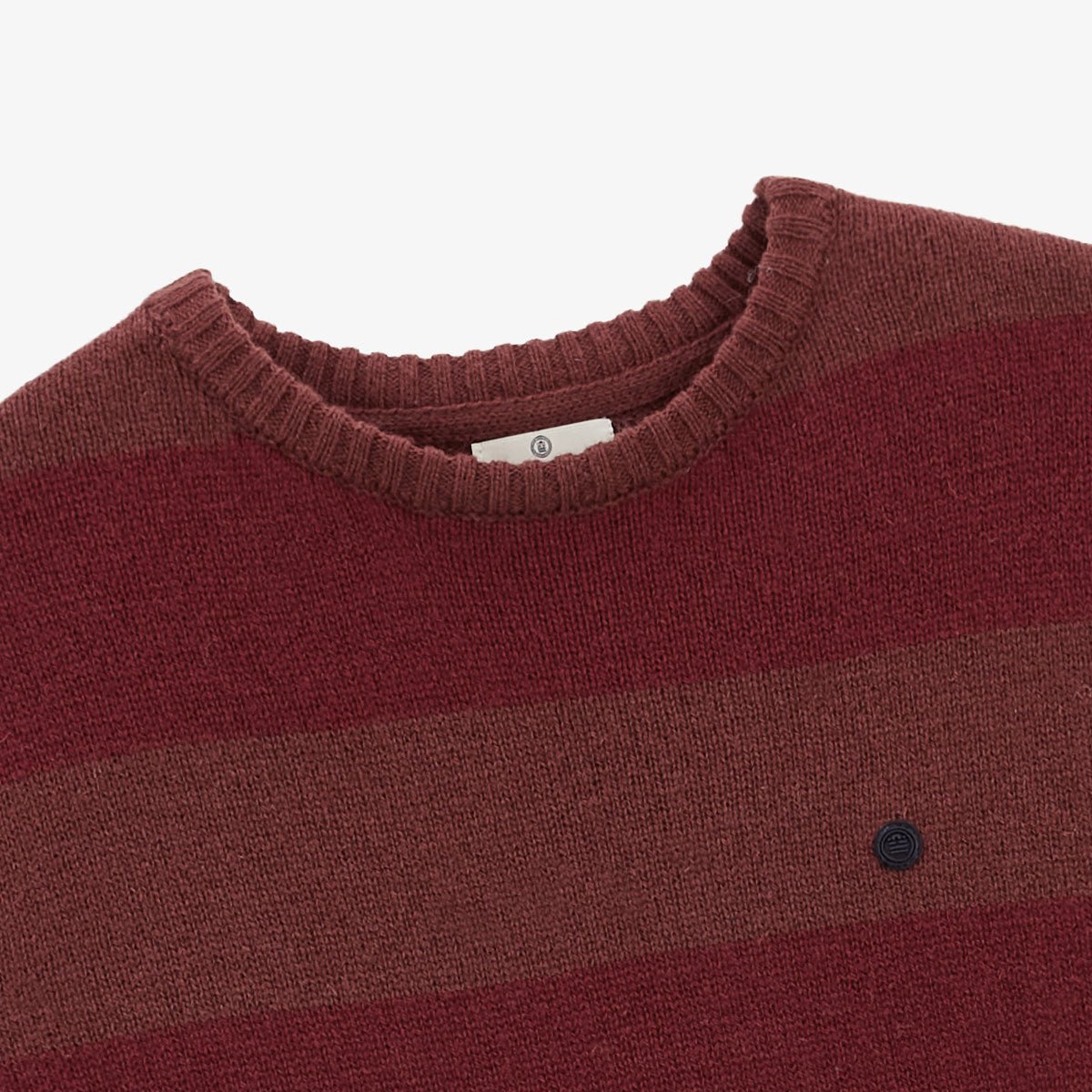 Rib-knit straight sweater SERGE BLANCO Red