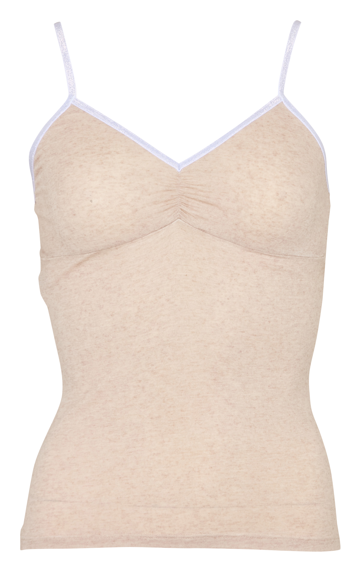 Top chiné à bretelles LA NOUVELLE Beige