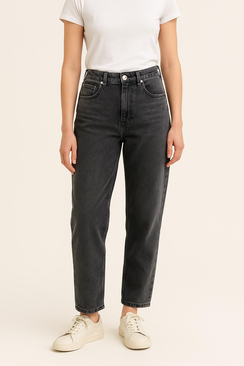 Cropped slim jeans with studs ISABEL MARANT ÉTOILE - SECONDE MAIN Grey