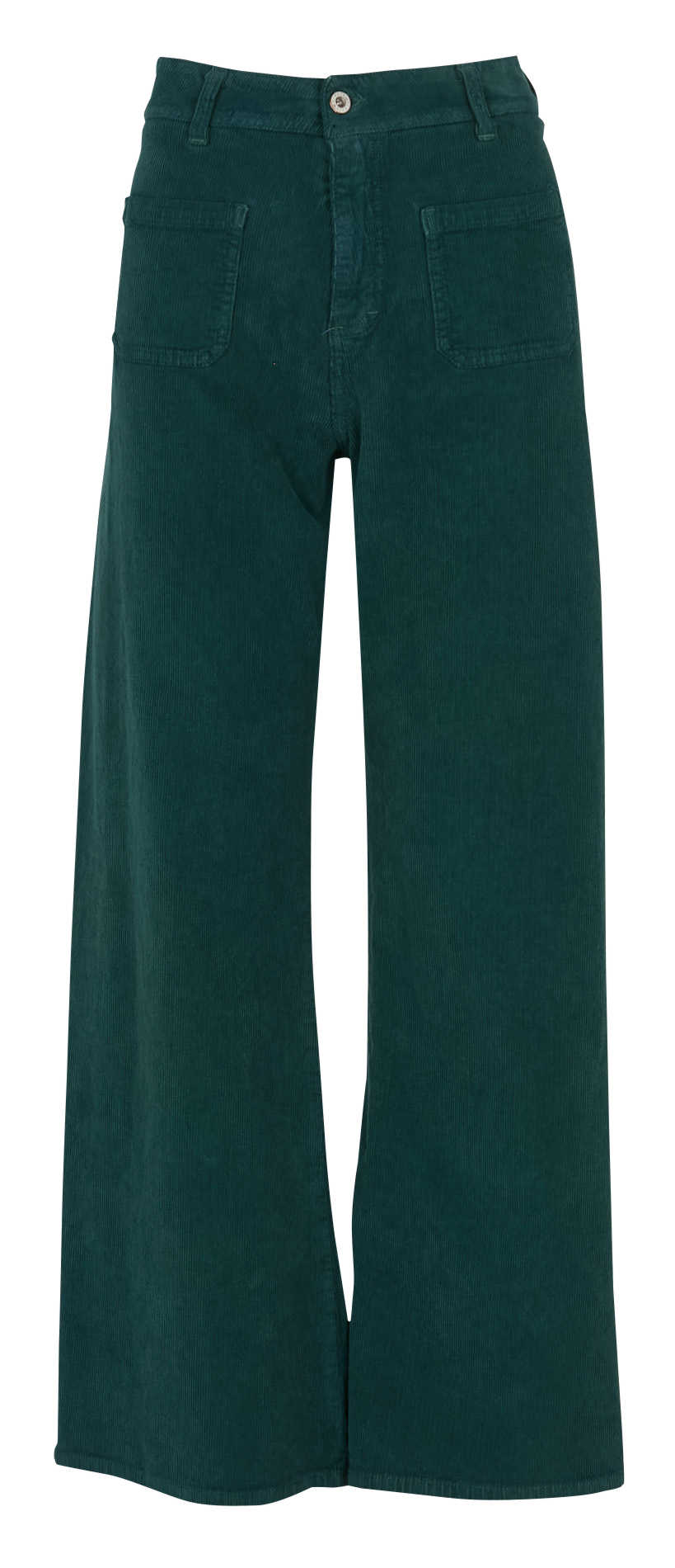 Flared cotton-blend pants PLEASE Green