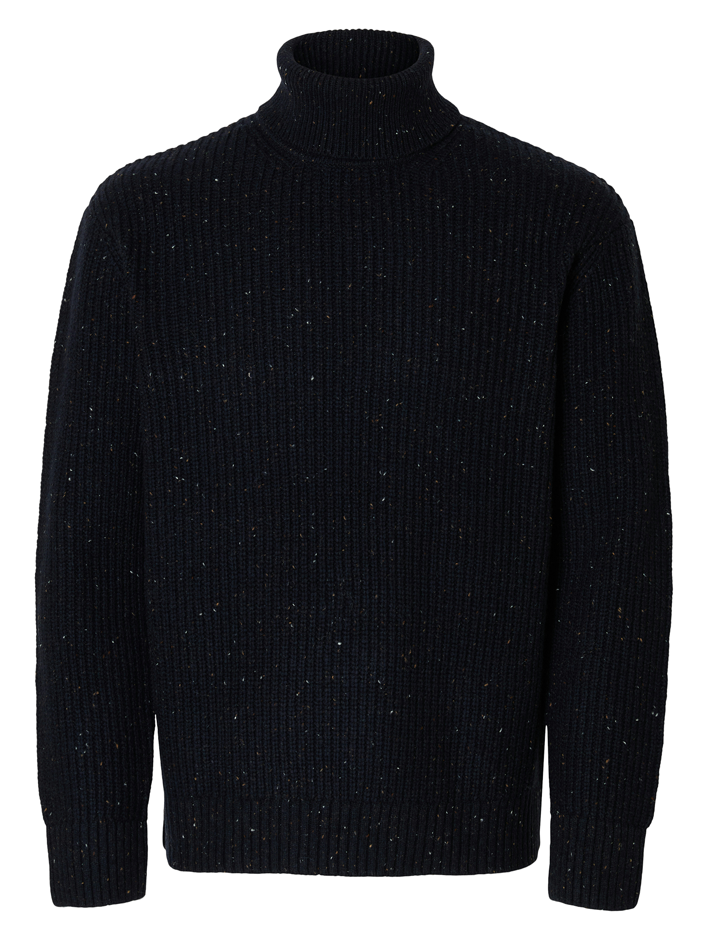 Pull col roulé en laine mélangée SELECTED Bleu