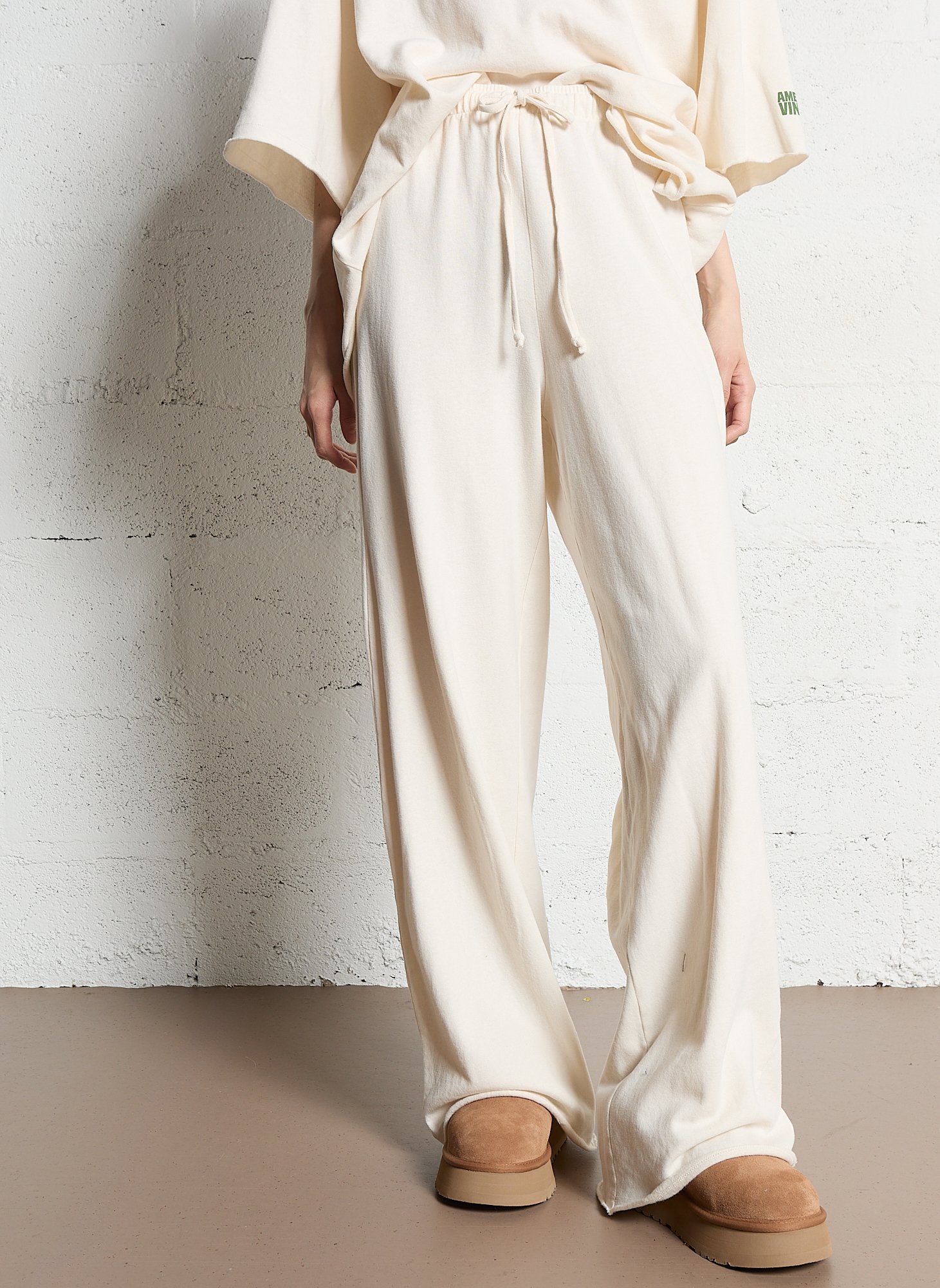 Oversized cotton joggers AMERICAN VINTAGE Beige