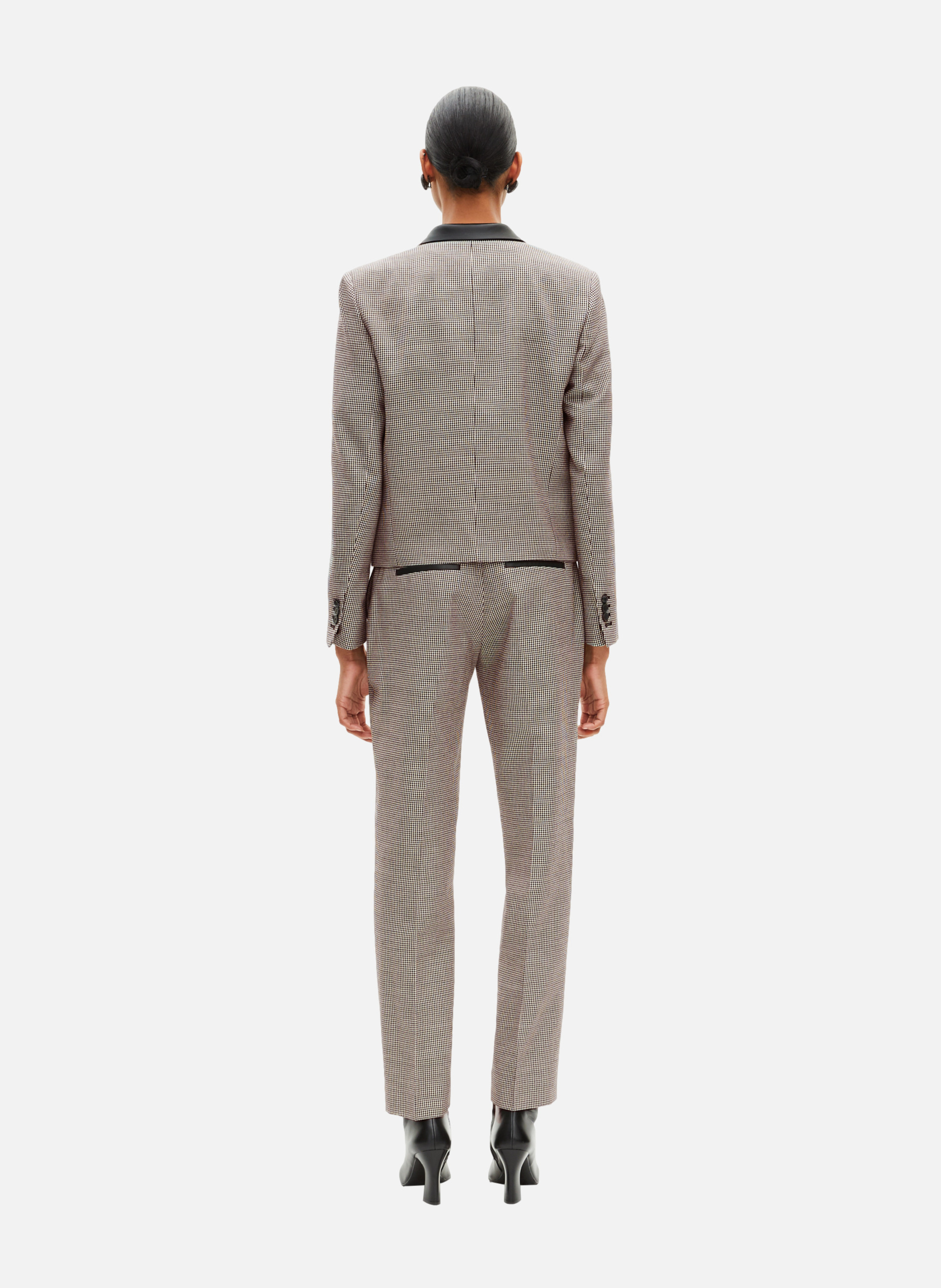 Short houndstooth blazer THE KOOPLES Black