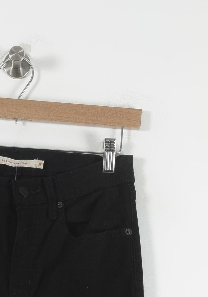 Cropped slim jeans with studs LEVI'S - Seconde main Black