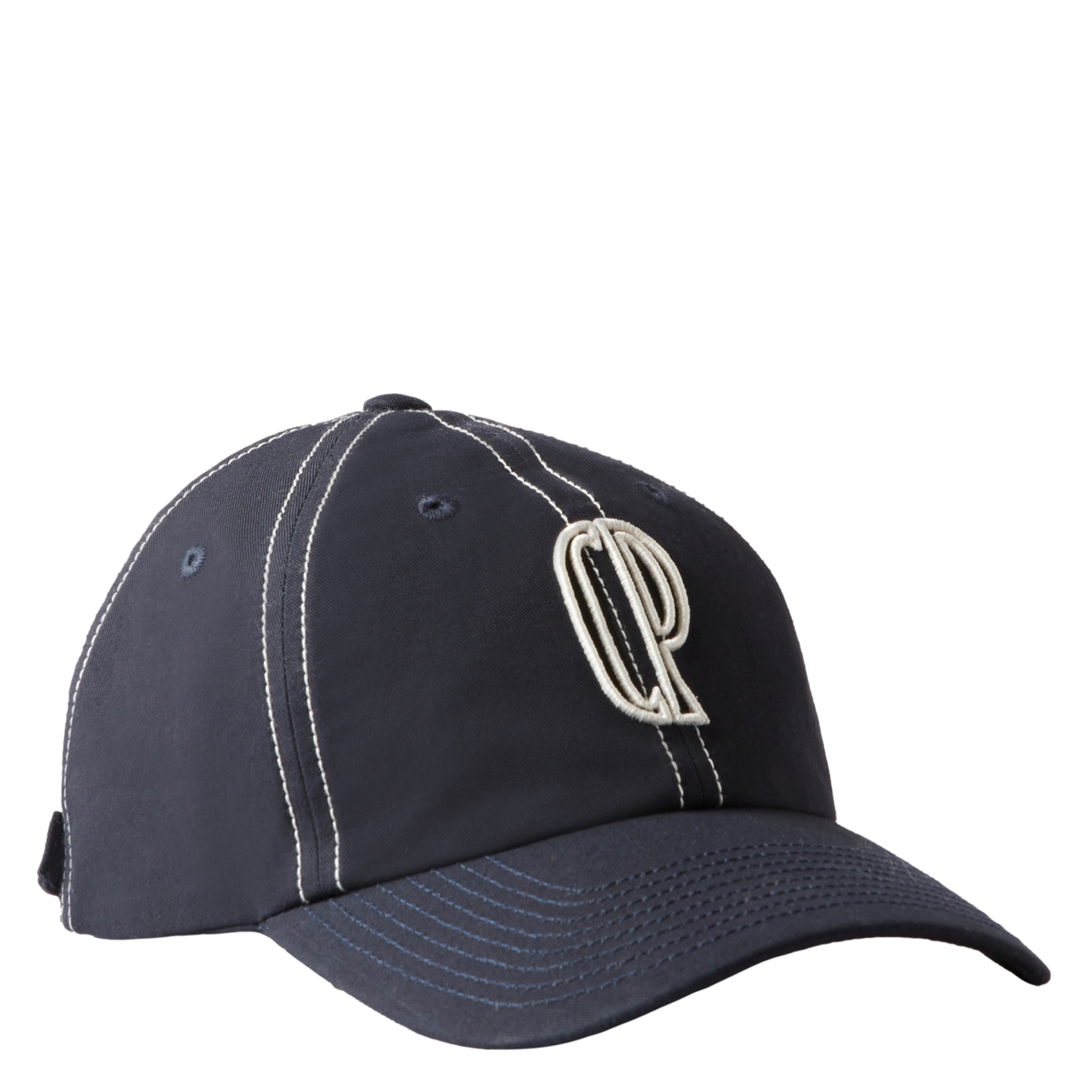 Verstellbare bestickte Mütze Blau