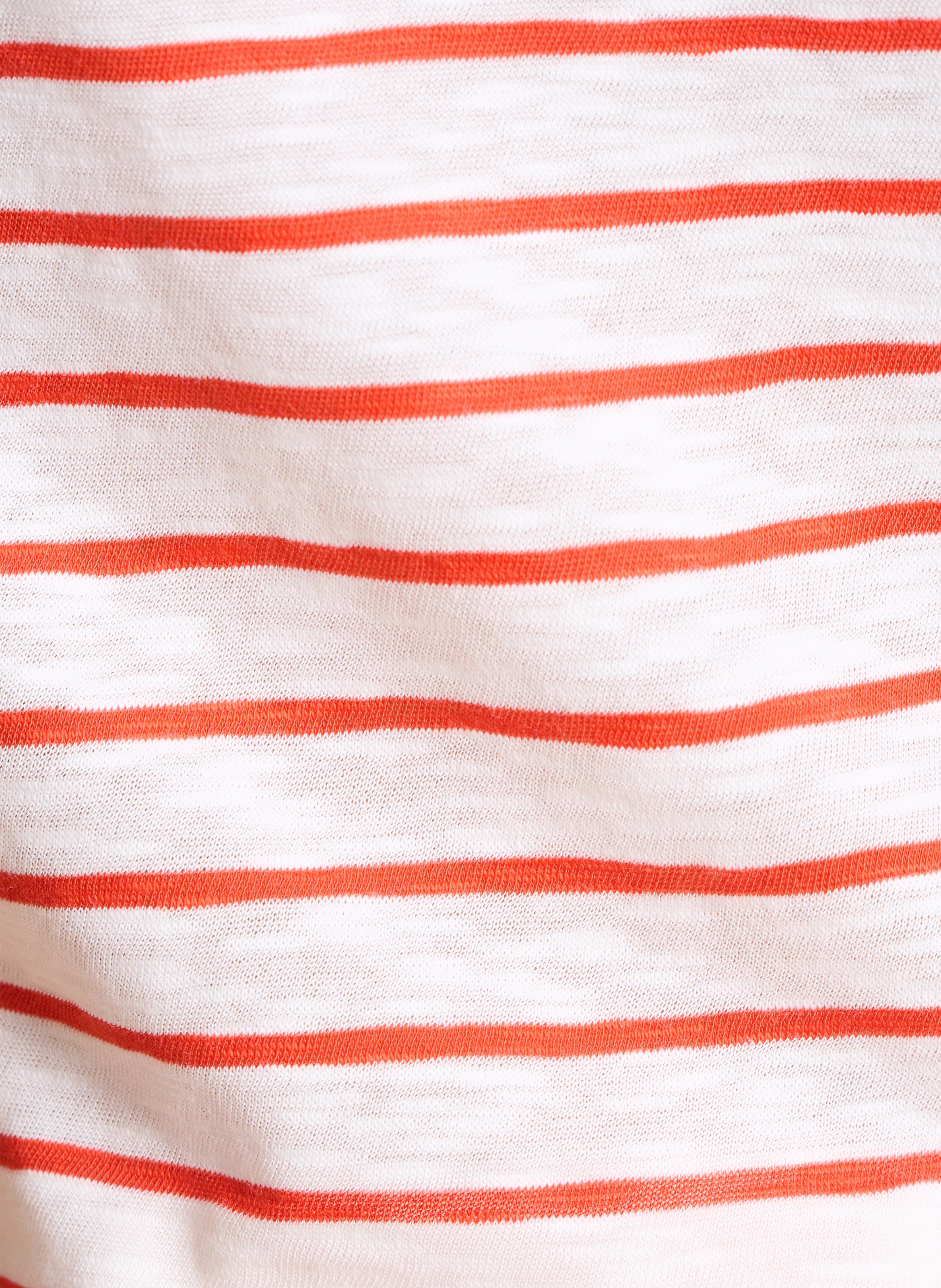 Tee-shirt col rond en coton LA FEE MARABOUTEE Rose